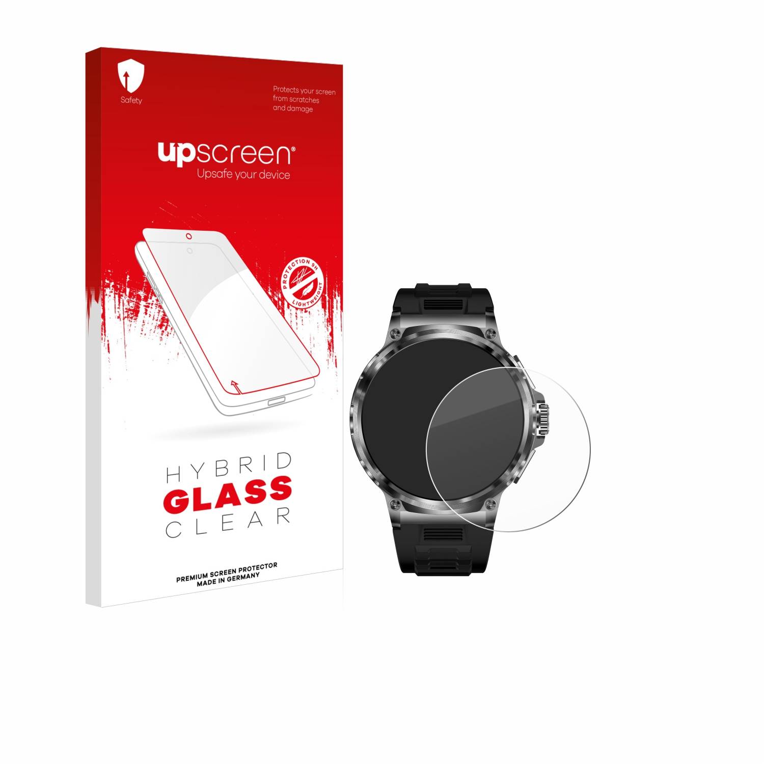 upscreen Hybrid Glas Panzer-Folie für Rogbid Tank M5 1.85