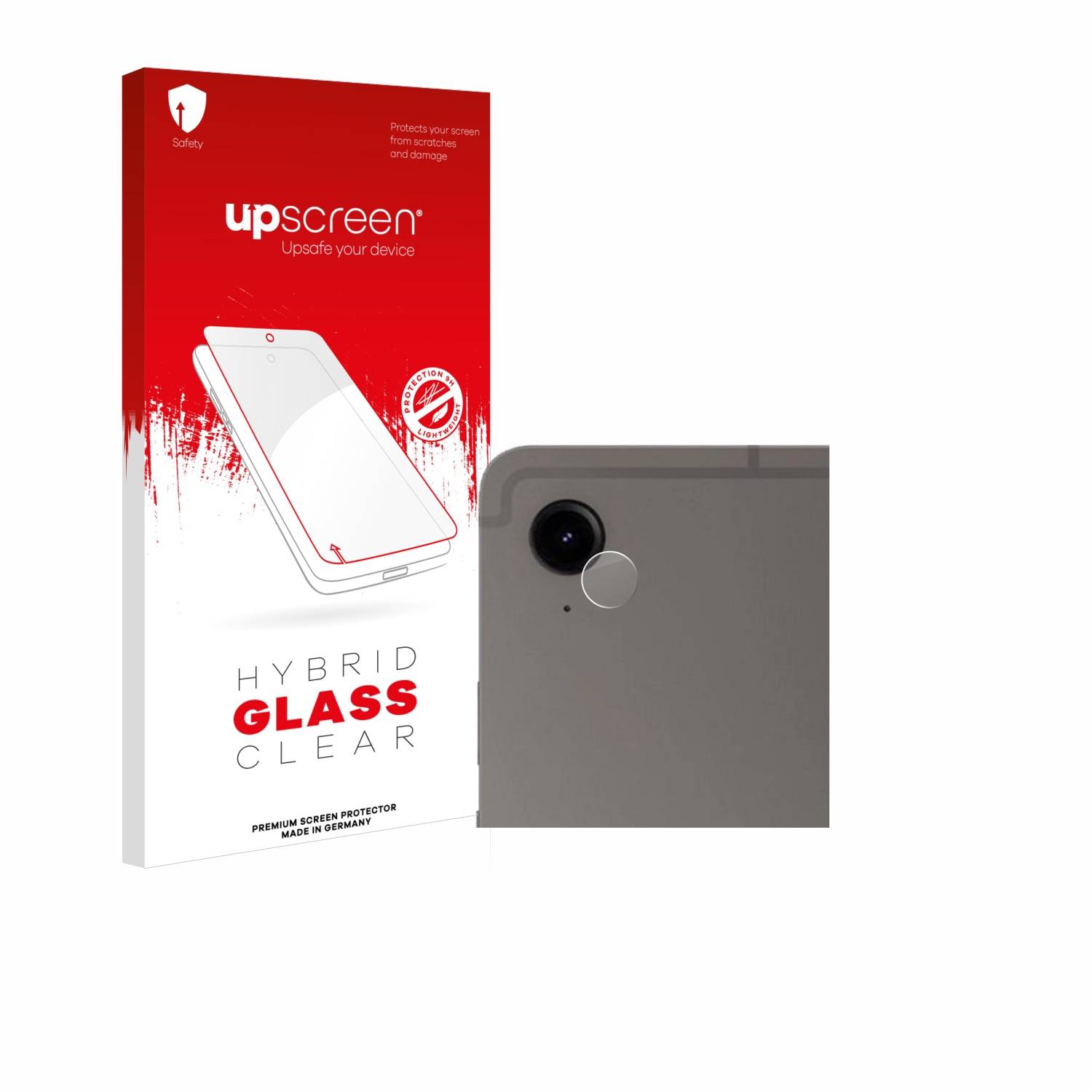 upscreen Hybrid Glas Panzer-Folie für Samsung Tab S9 FE (NUR Kamera)