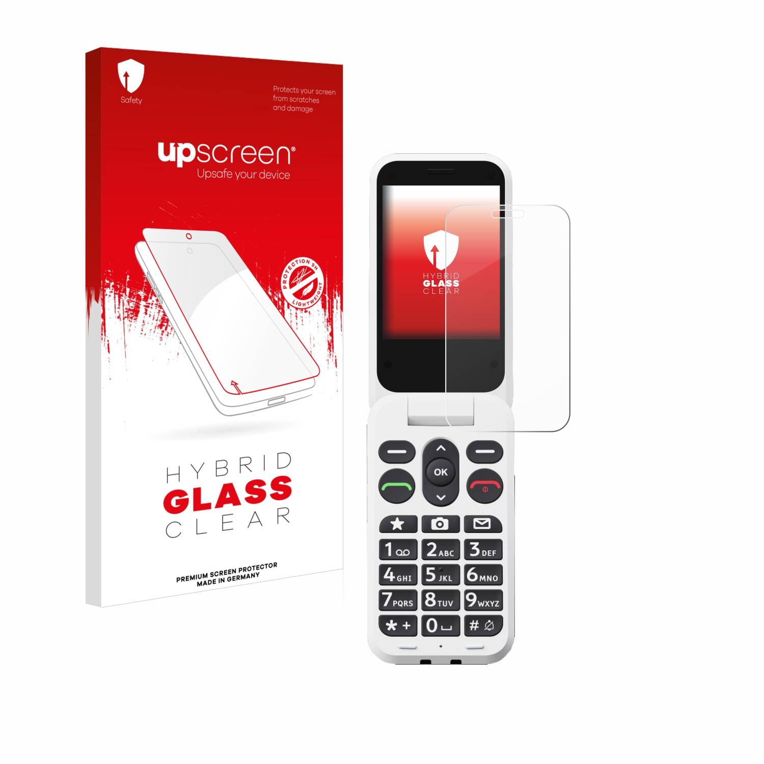 upscreen Hybrid Glas Panzer-Folie für Doro Leva L30