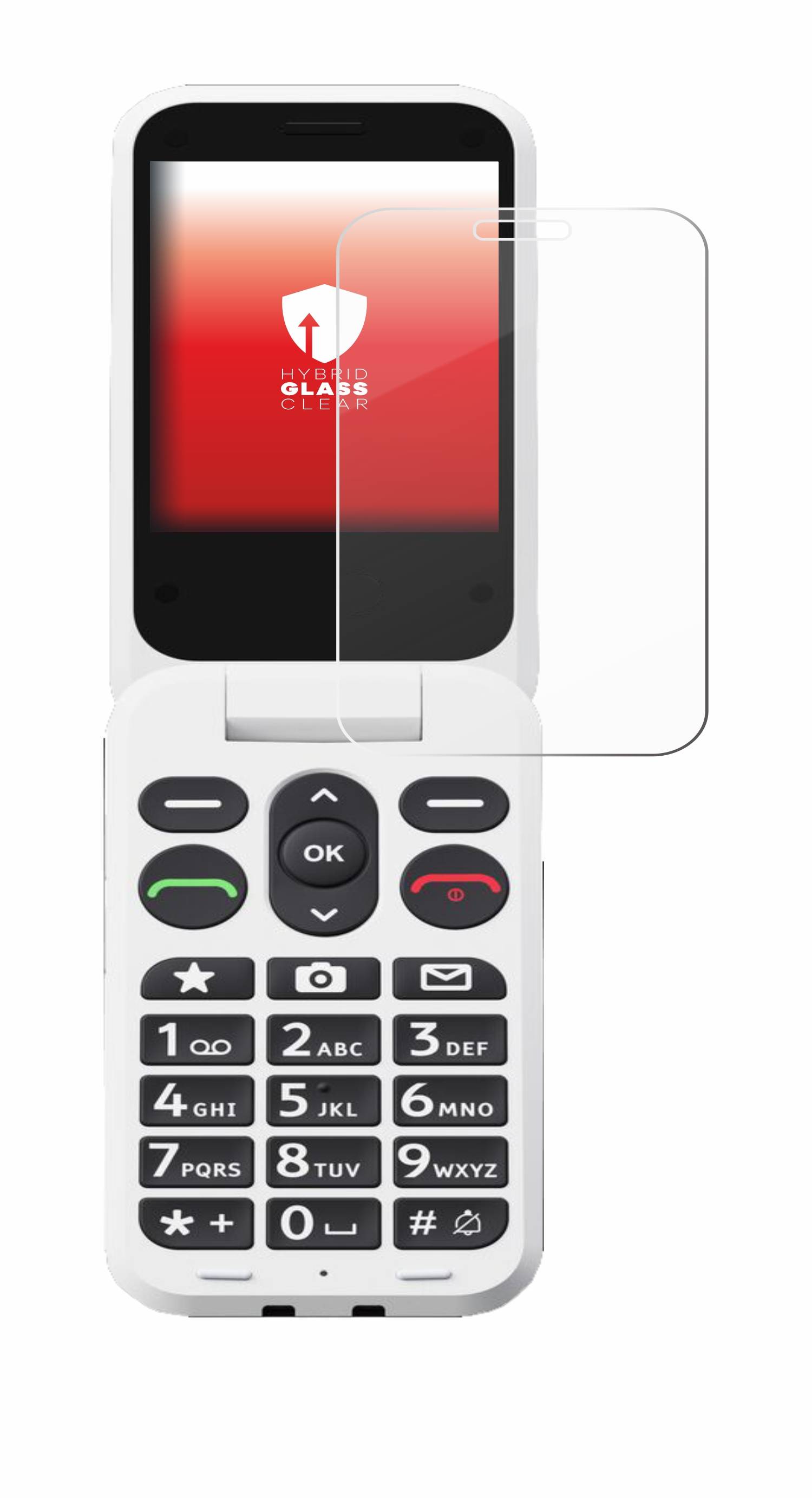 upscreen Hybrid Glas Panzer-Folie für Doro Leva L30