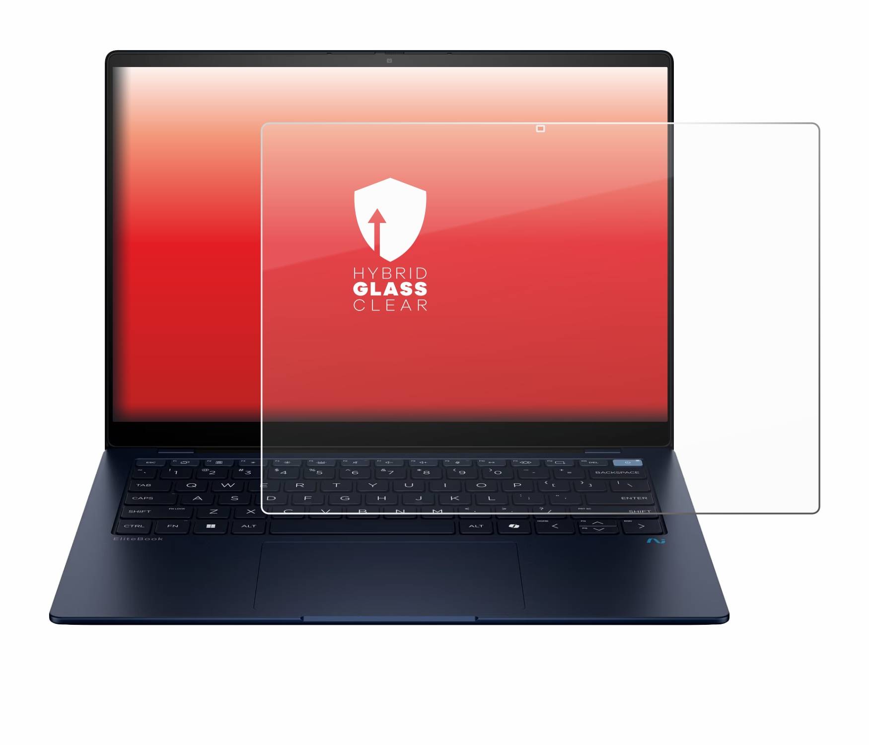 upscreen Hybrid Glas Panzer-Folie für HP EliteBook Ultra 14 G1q