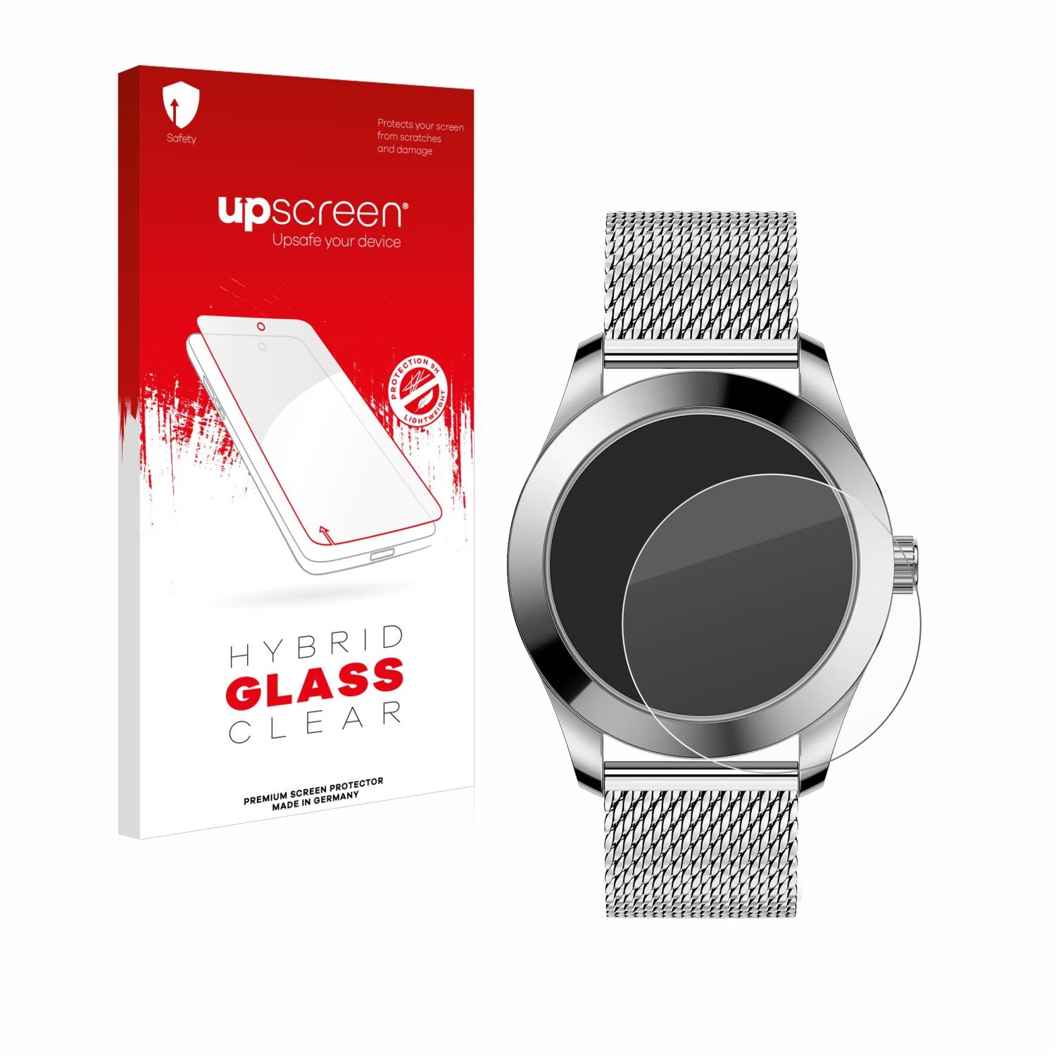 upscreen Hybrid Glas Panzer-Folie für Ice-Watch Ice Steel Solar M