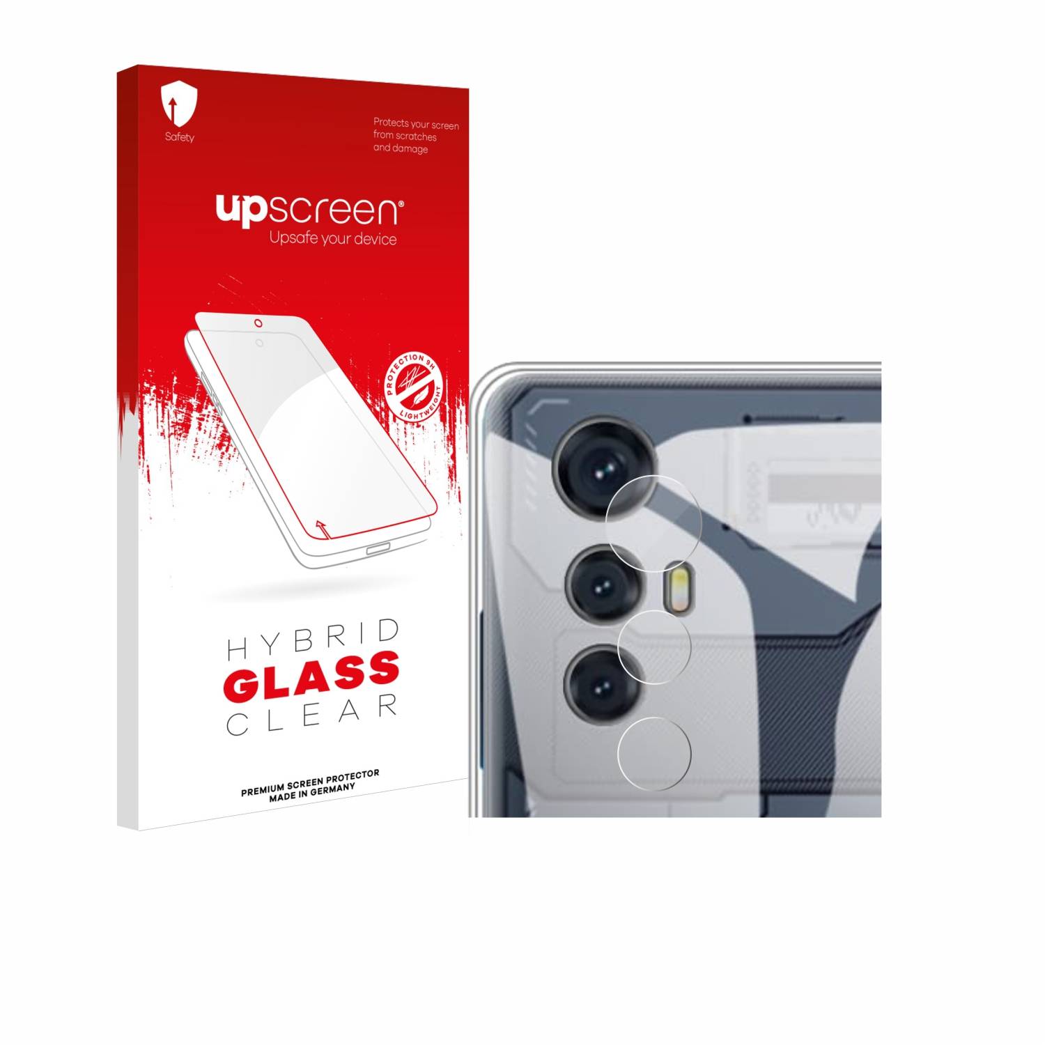 upscreen Hybrid Glas Panzer-Folie für Cubot Max 5 (NUR Kamera)