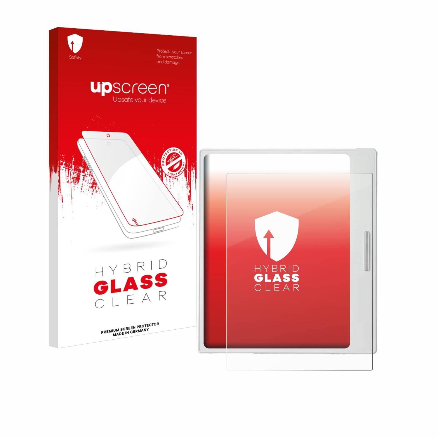 upscreen Hybrid Glas Panzer-Folie für Onyx Boox Go Color 7 White Edition