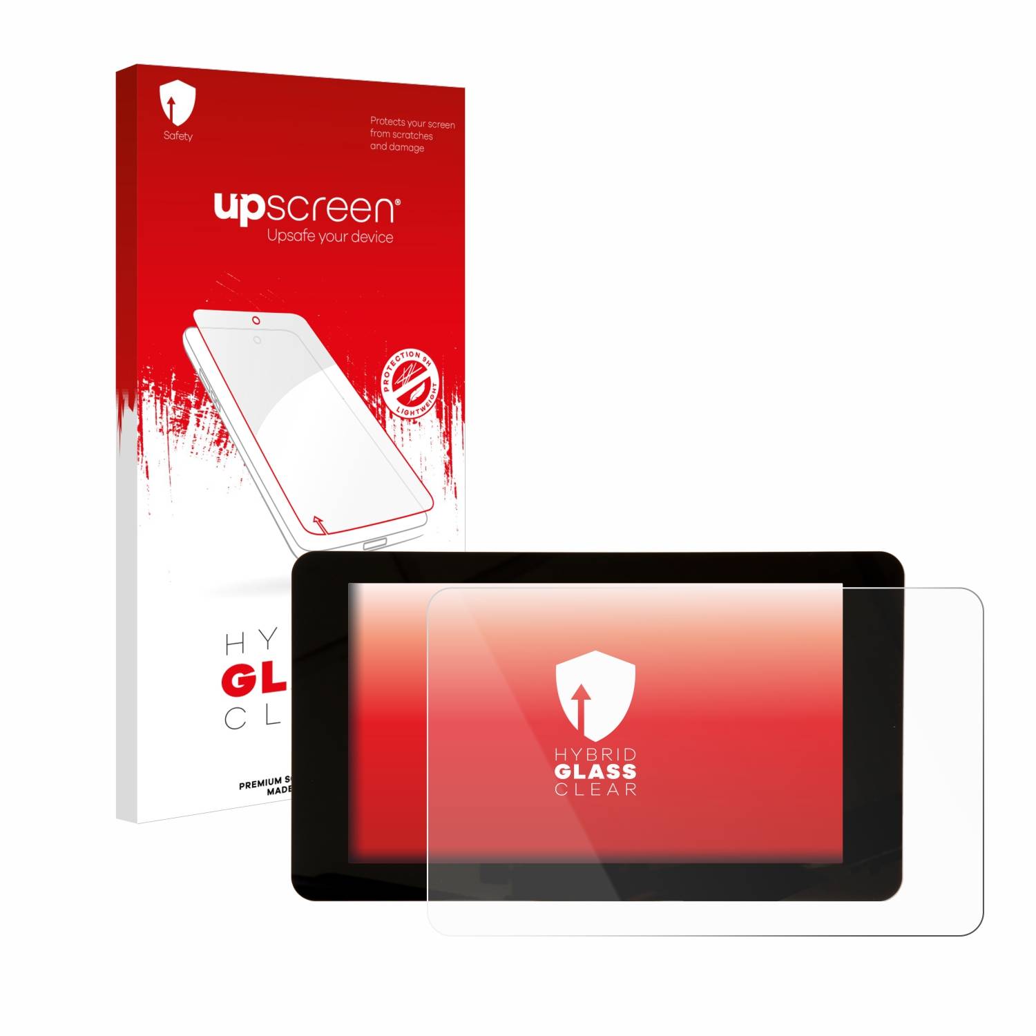 upscreen Hybrid Glas Panzer-Folie für Raspberry Pi Touchscreen 2 (7)
