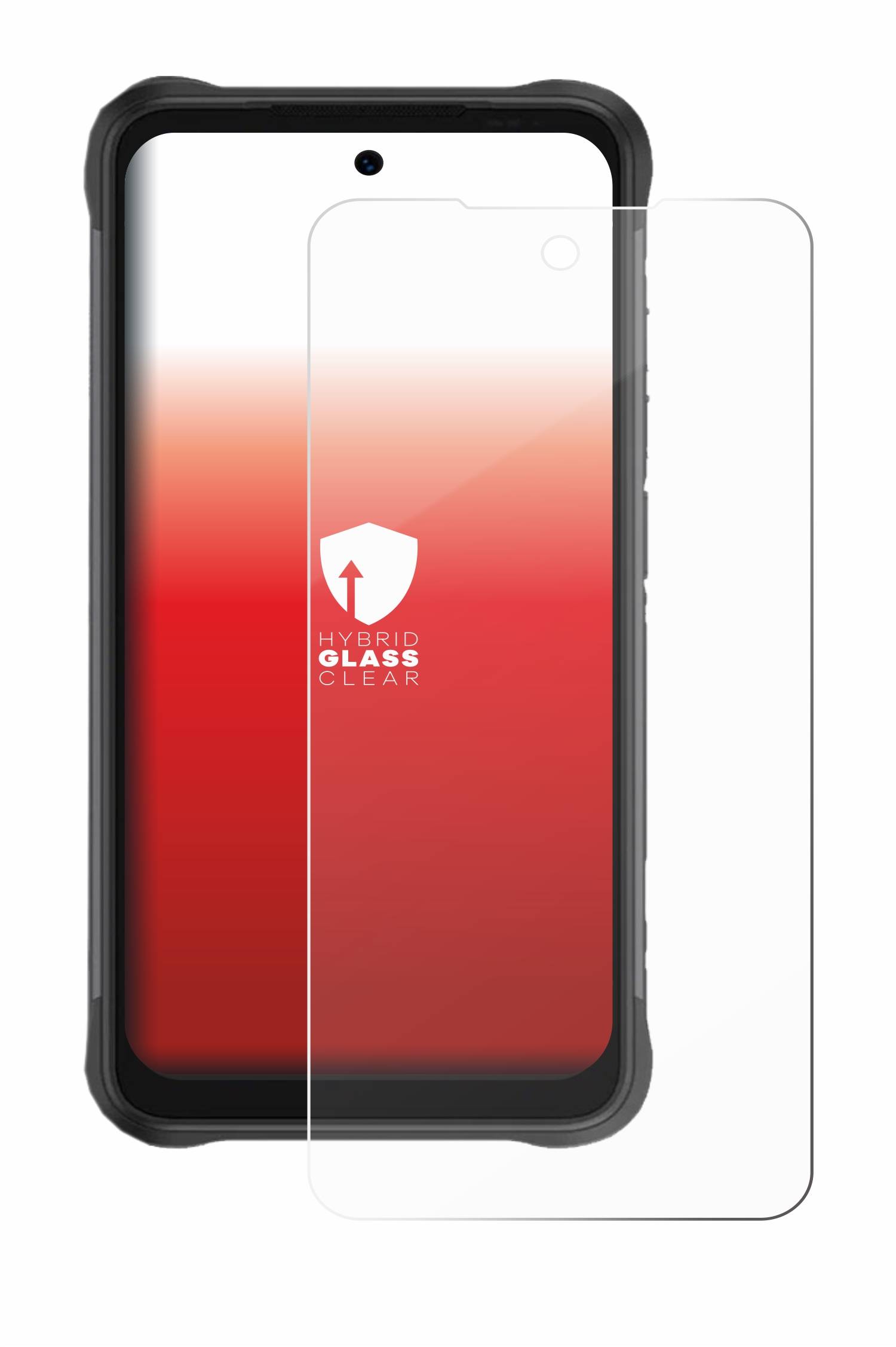 upscreen Hybrid Glas Panzer-Folie für Umidigi Bison GT2 Pro 4G
