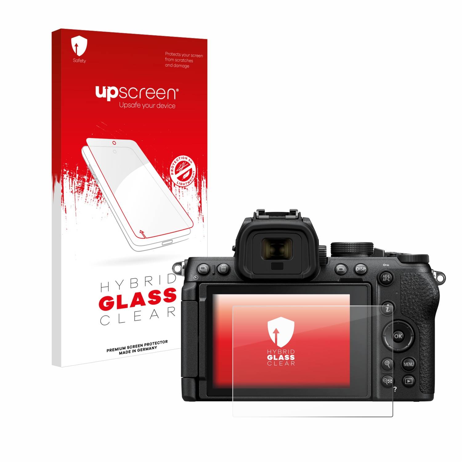 upscreen Hybrid Glas Panzer-Folie für Nikon Z50 II
