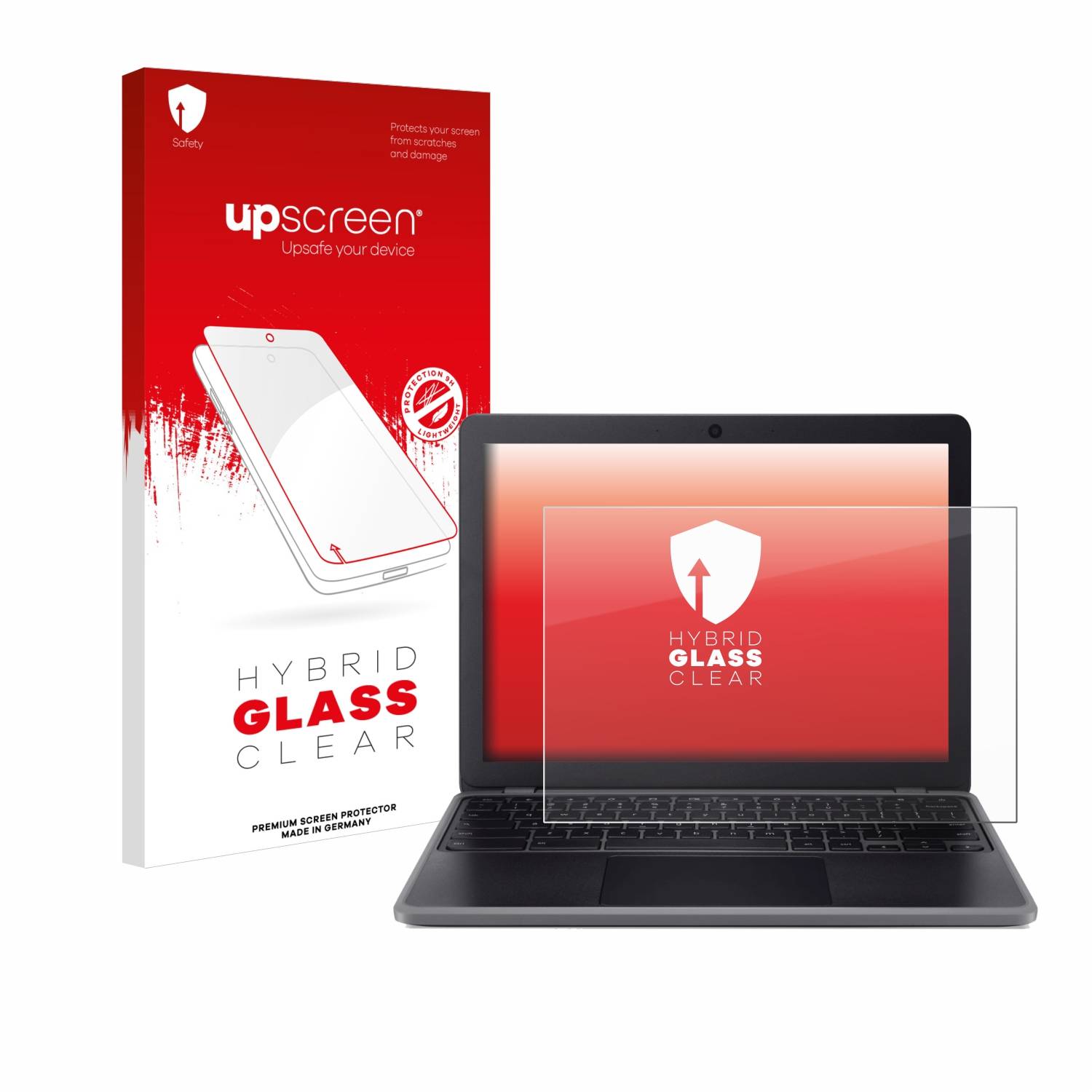 upscreen Hybrid Glas Panzer-Folie für Acer Chromebook 512 (C852/C852T)