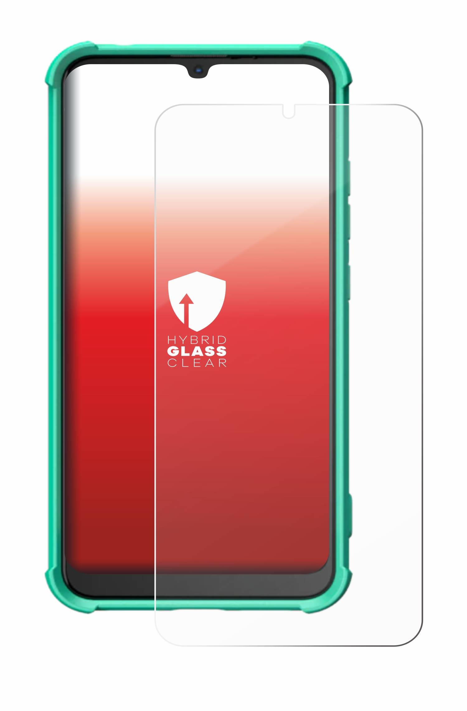 upscreen Hybrid Glas Panzer-Folie für Teracube Thrive