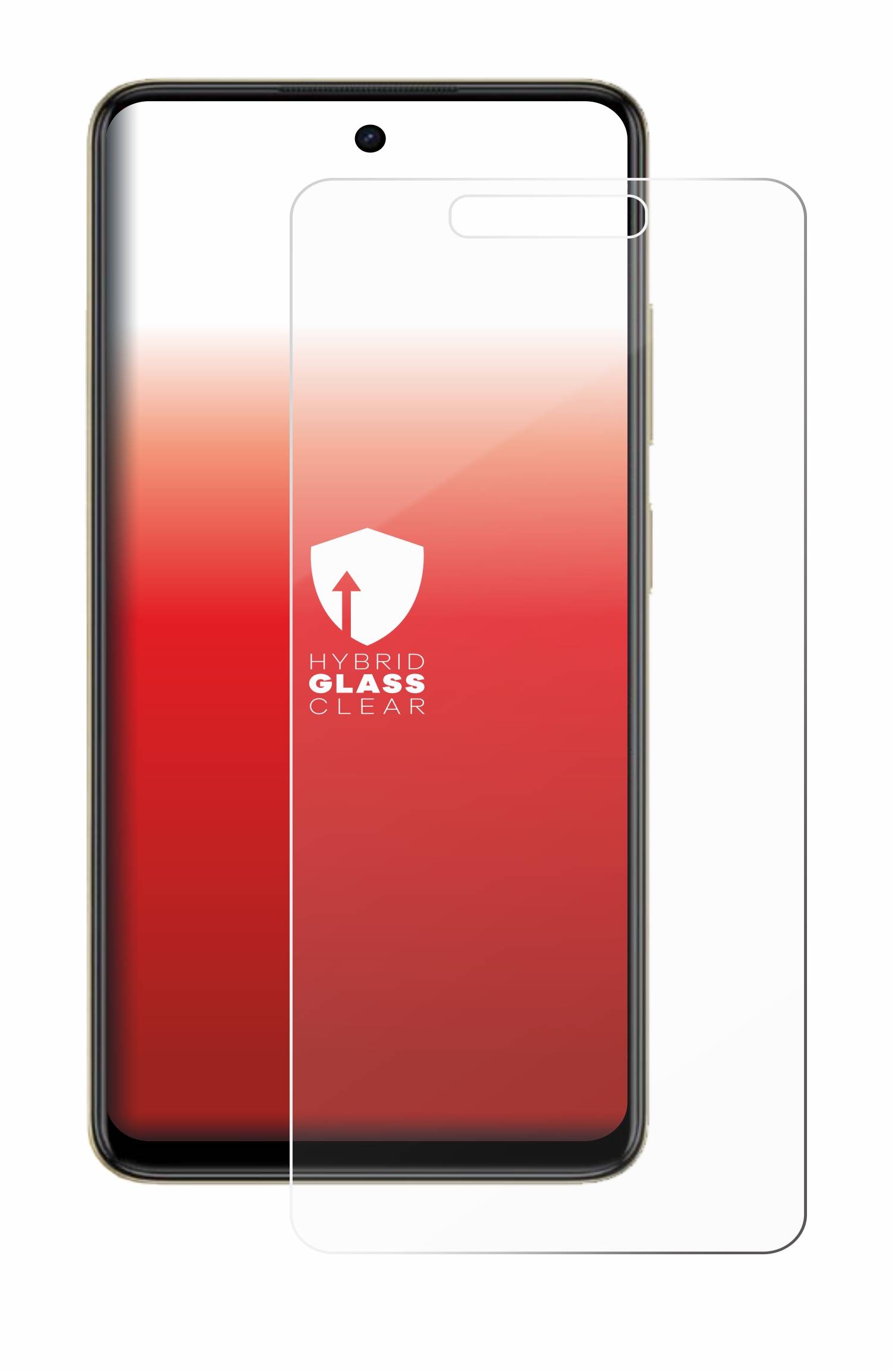 upscreen Hybrid Glas Panzer-Folie für Itel P55T