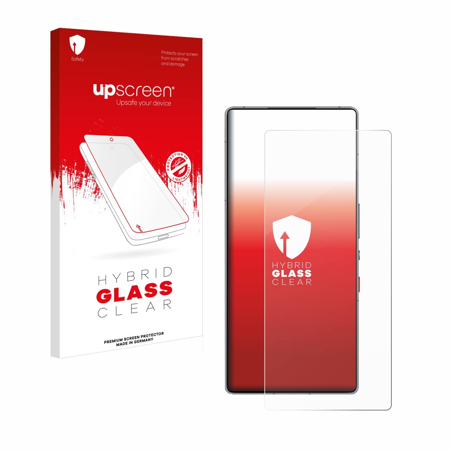 upscreen Hybrid Glas Panzer-Folie für ZTE Nubia Red Magic 10 Pro+