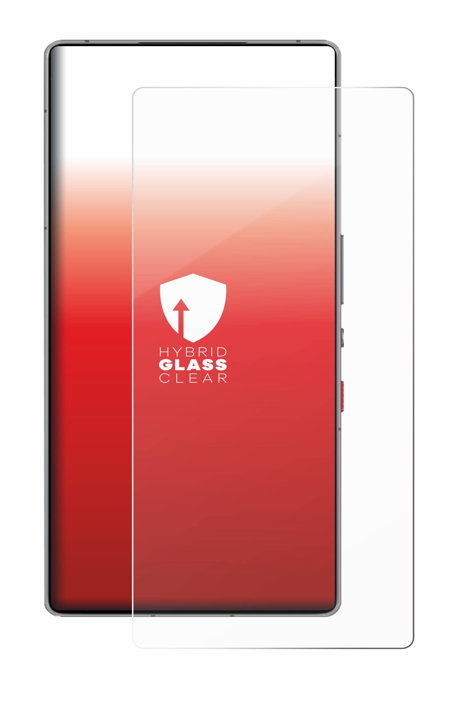 upscreen Hybrid Glas Panzer-Folie für ZTE Nubia Red Magic 10 Pro+
