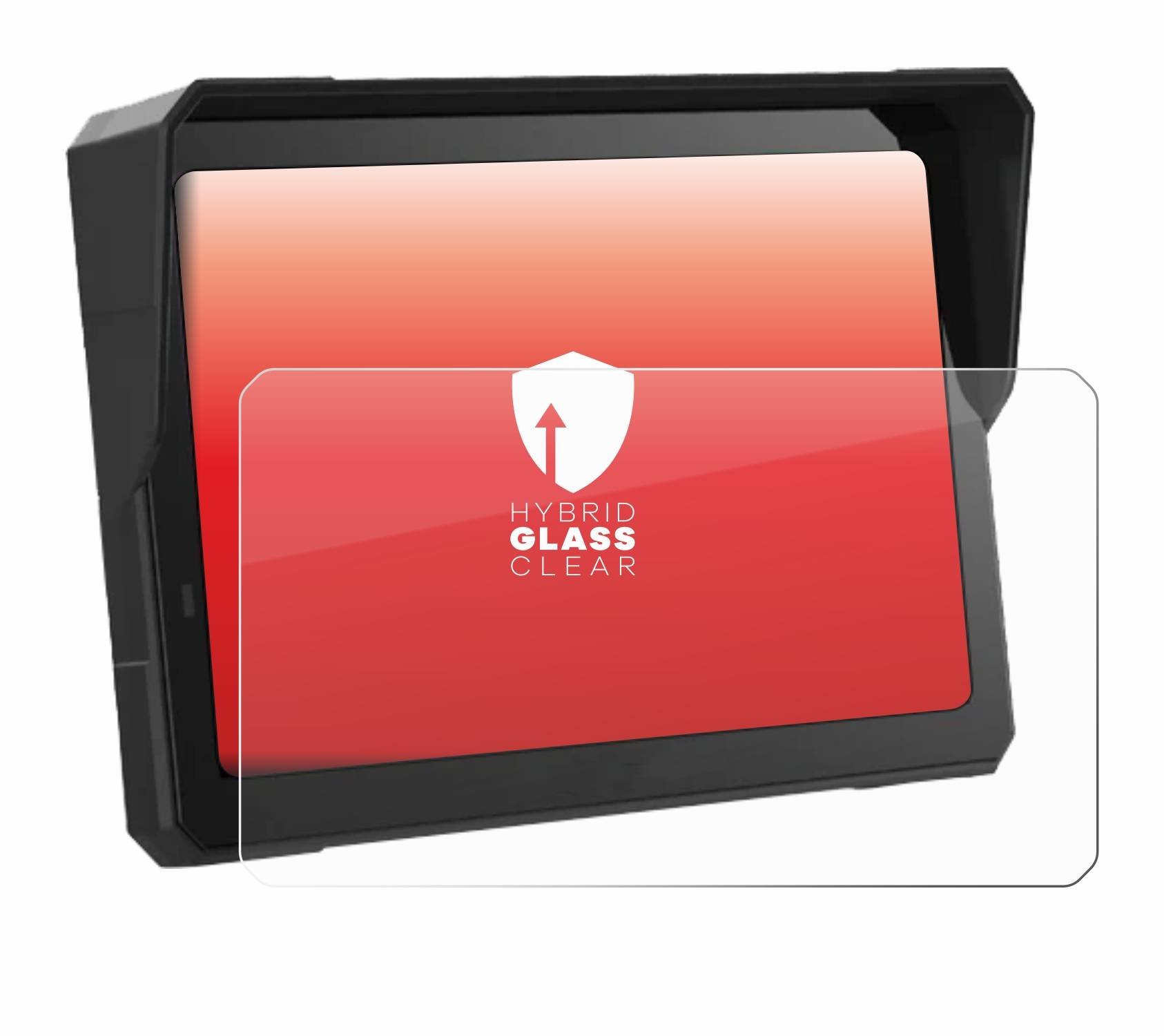 upscreen Hybrid Glas Panzer-Folie für Carpuride W702 Pro 7