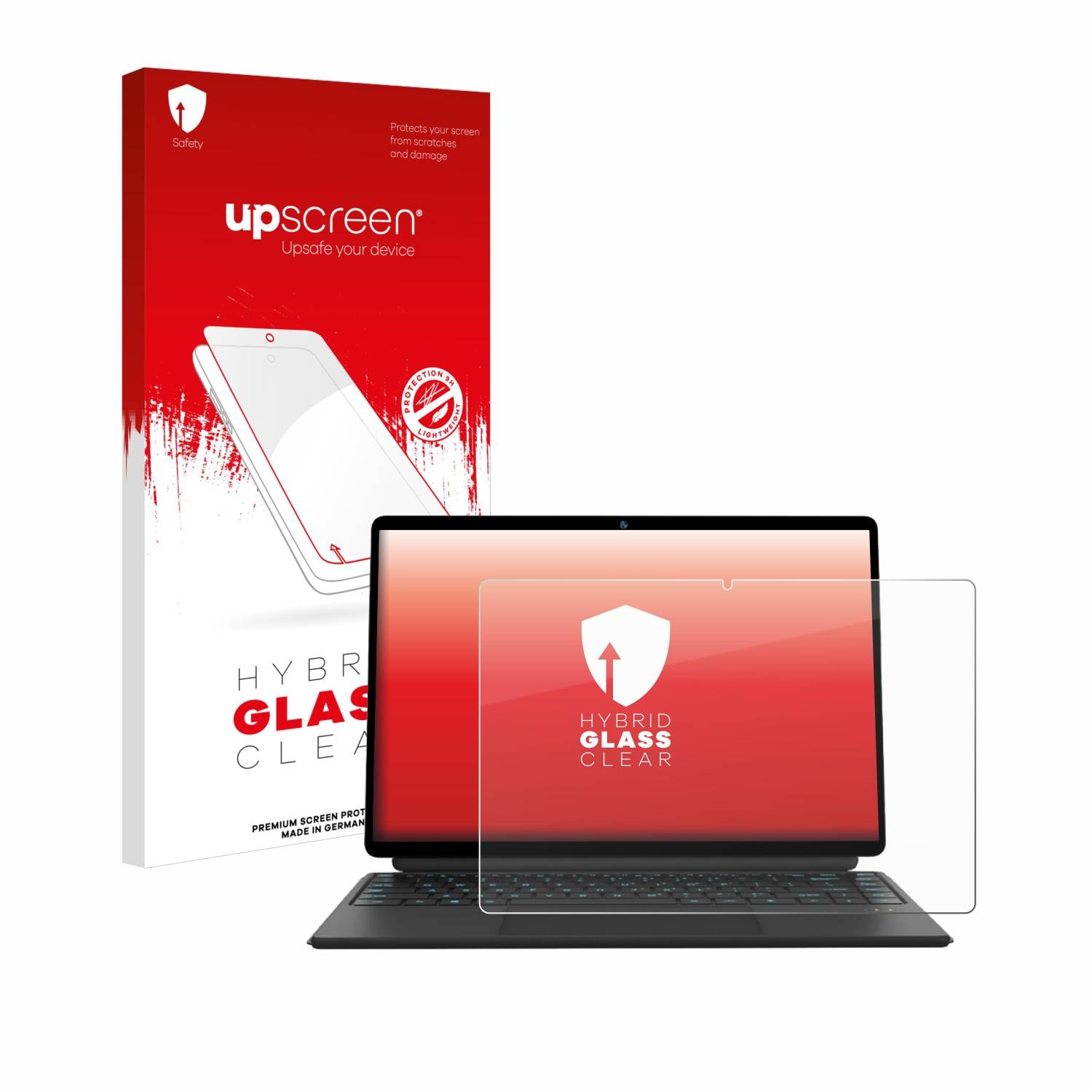 upscreen Hybrid Glas Panzer-Folie für Ninkear T40 2-in-1