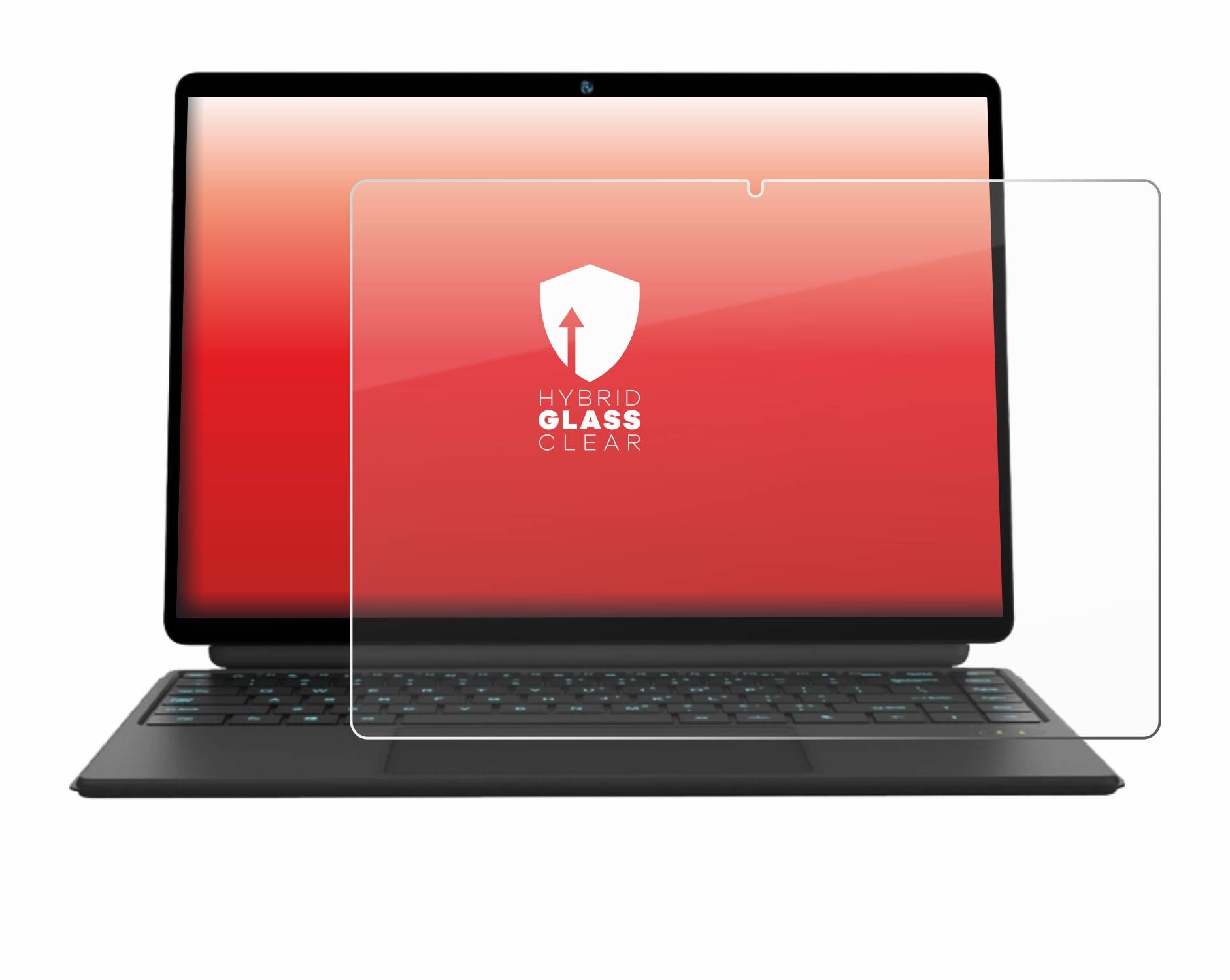 upscreen Hybrid Glas Panzer-Folie für Ninkear T40 2-in-1