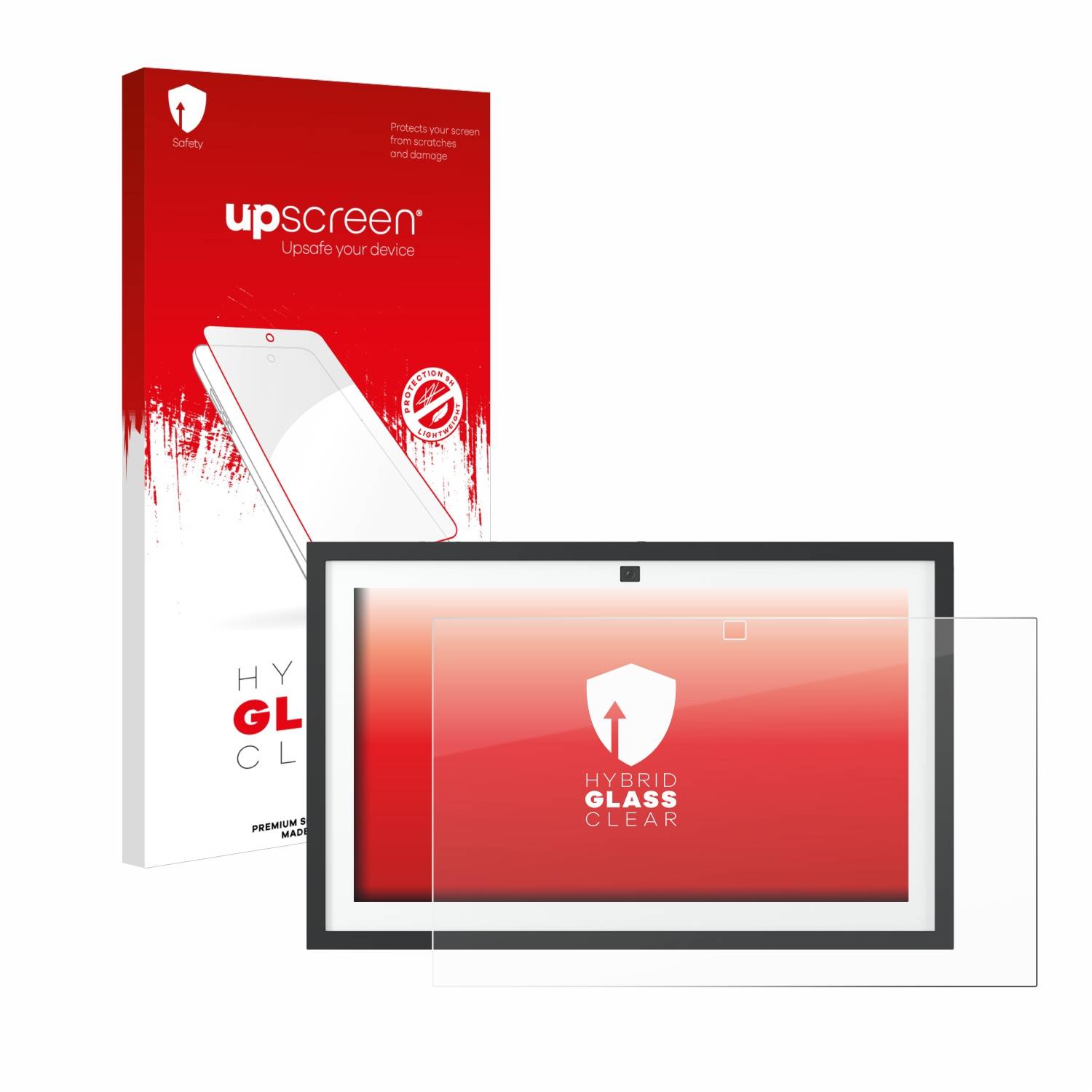 upscreen Hybrid Glas Panzer-Folie für Amazon Echo Show 15 2024