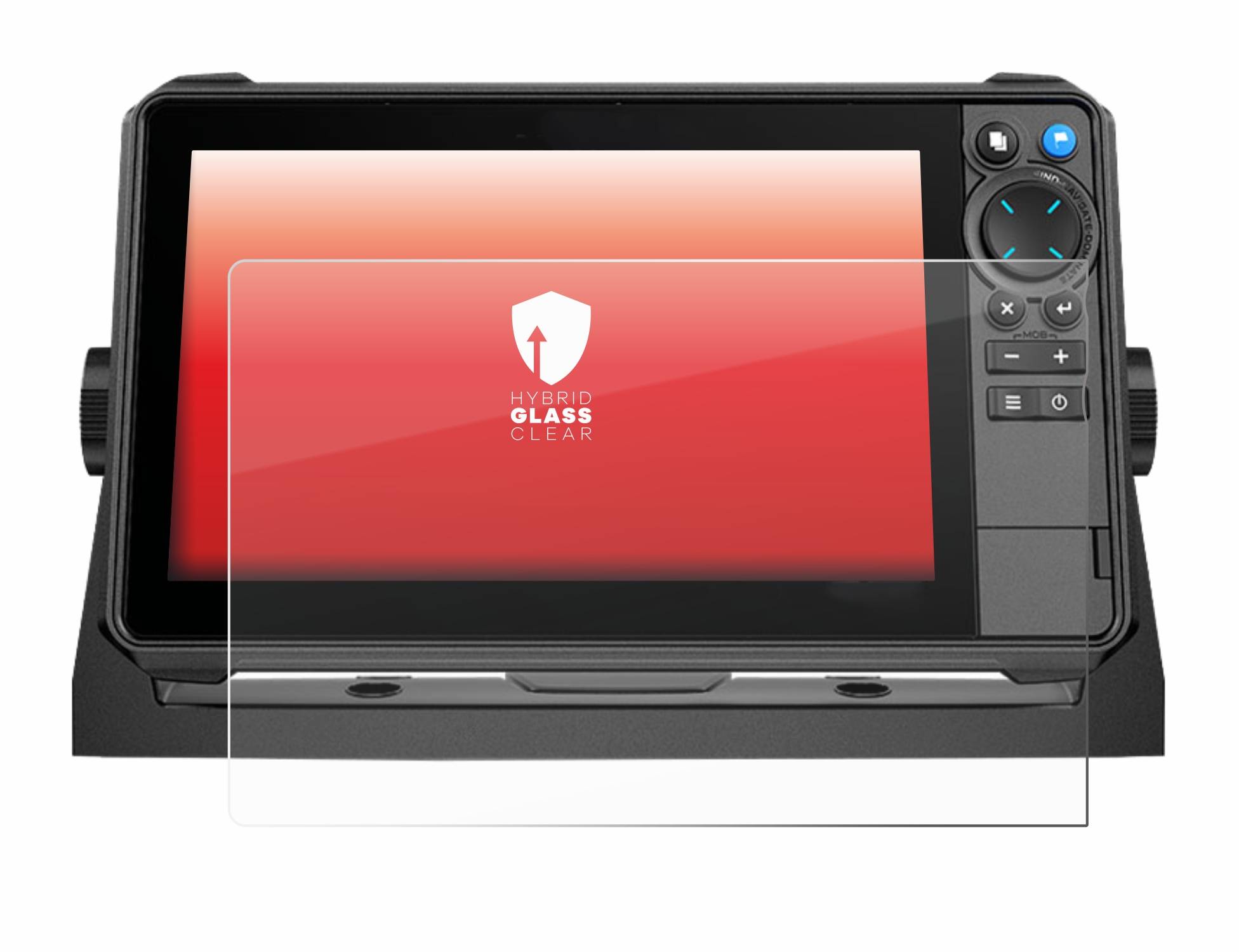 upscreen Hybrid Glas Panzer-Folie für Lowrance HDS-9 Pro