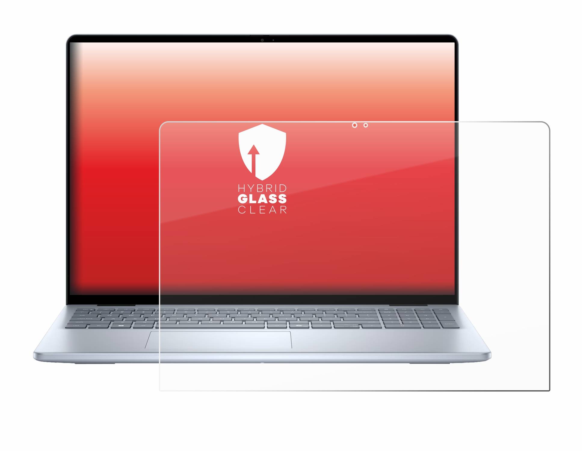 upscreen Hybrid Glas Panzer-Folie für Dell Inspiron 16 Laptop 5645