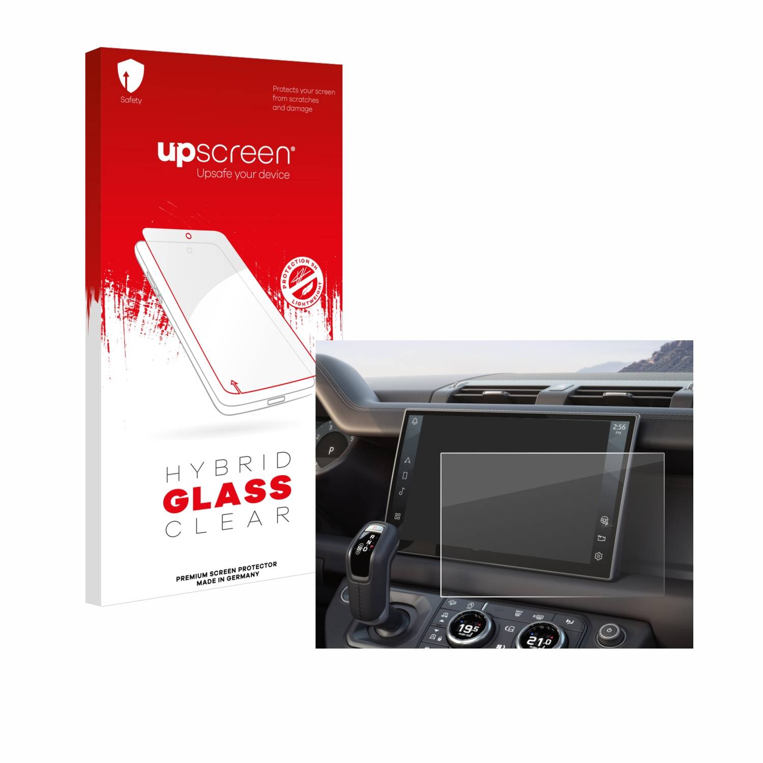 upscreen Hybrid Glas Panzer-Folie für Land Rover Defender (2025) 10