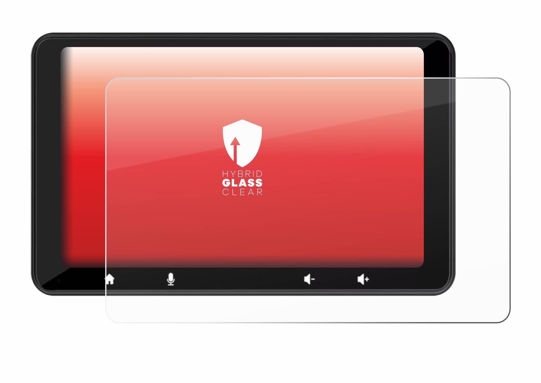upscreen Hybrid Glas Panzer-Folie für Carpuride W708 Pro 7
