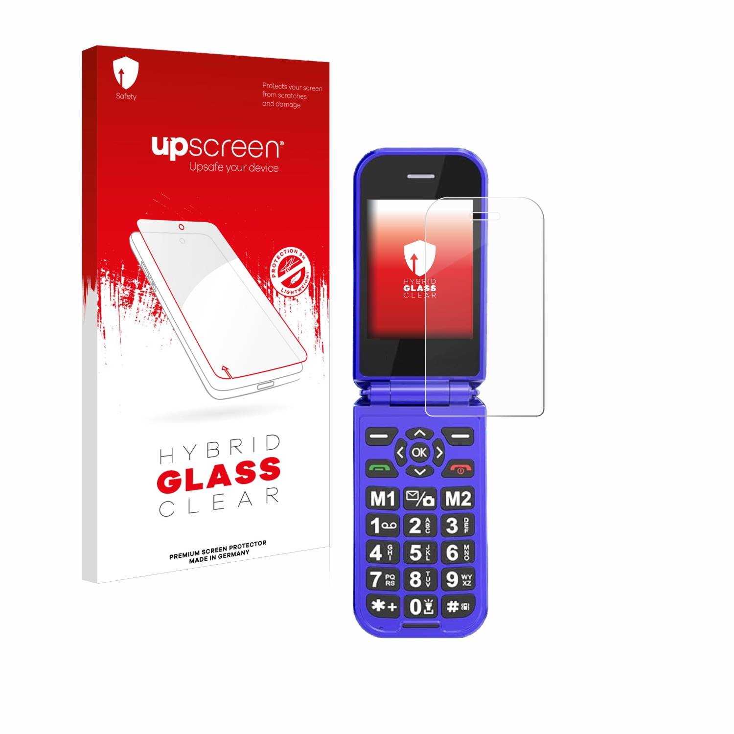 upscreen Hybrid Glas Panzer-Folie für Sweetlink F4 Plus