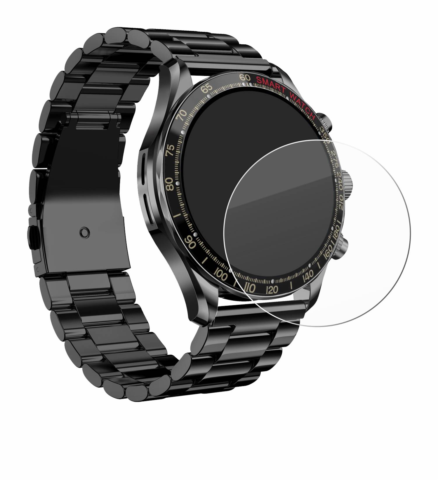 upscreen Hybrid Glas Panzer-Folie für Maoo Titan Smartwatch 1.43