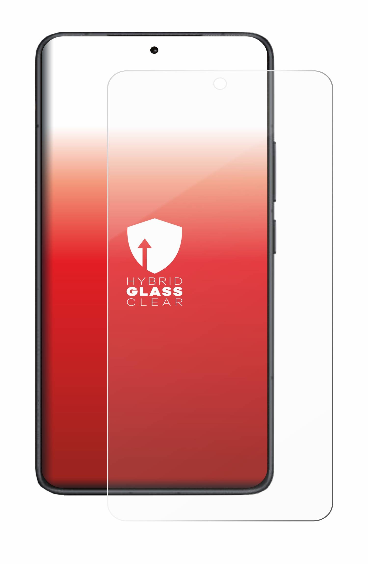 upscreen Hybrid Glas Panzer-Folie für Xiaomi Redmi K80 Pro