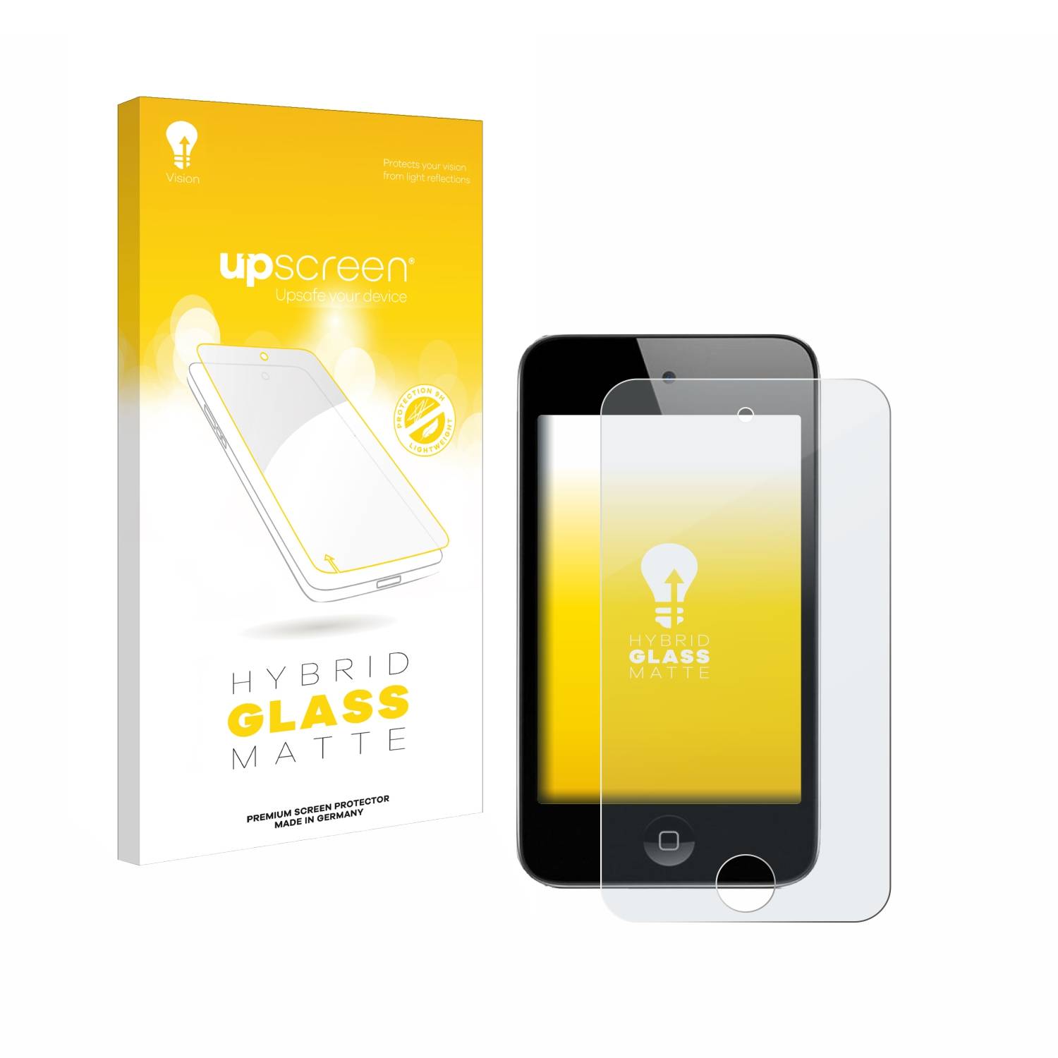 upscreen Hybrid Glas Matt Panzer-Folie für Apple iPod Touch (4. Gen.)