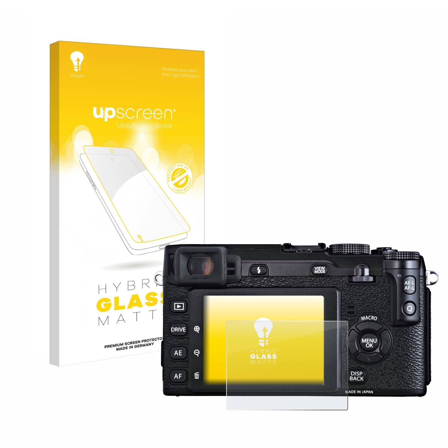 upscreen Hybrid Glas Matt Panzer-Folie für Fujifilm X-E1