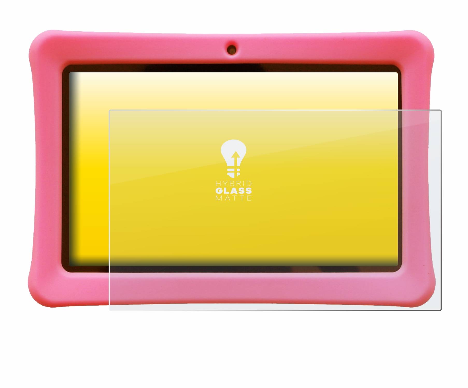 upscreen Hybrid Glas Matt Panzer-Folie für Contixo Kids 7 Tablet