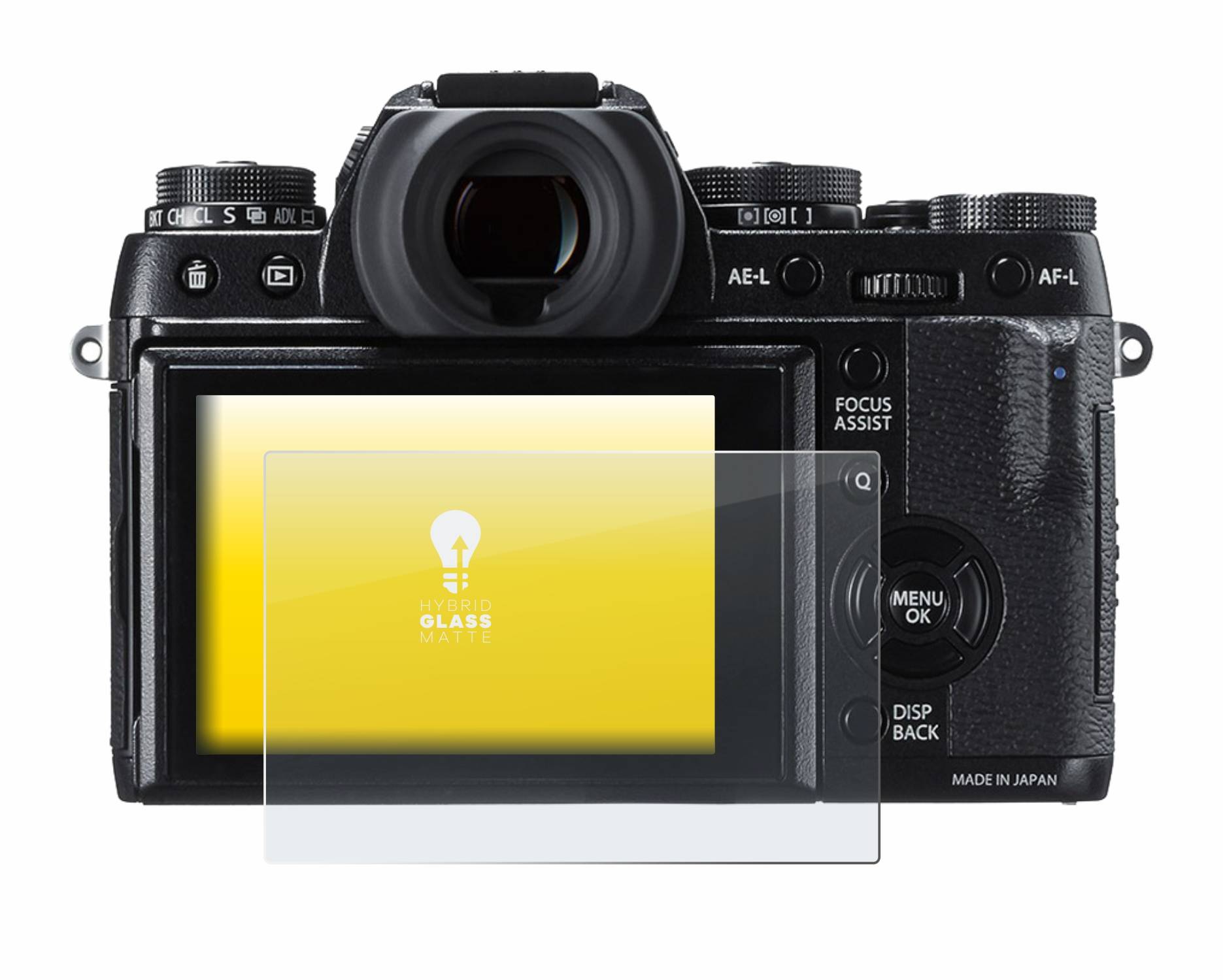 upscreen Hybrid Glas Matt Panzer-Folie für Fujifilm X-T1