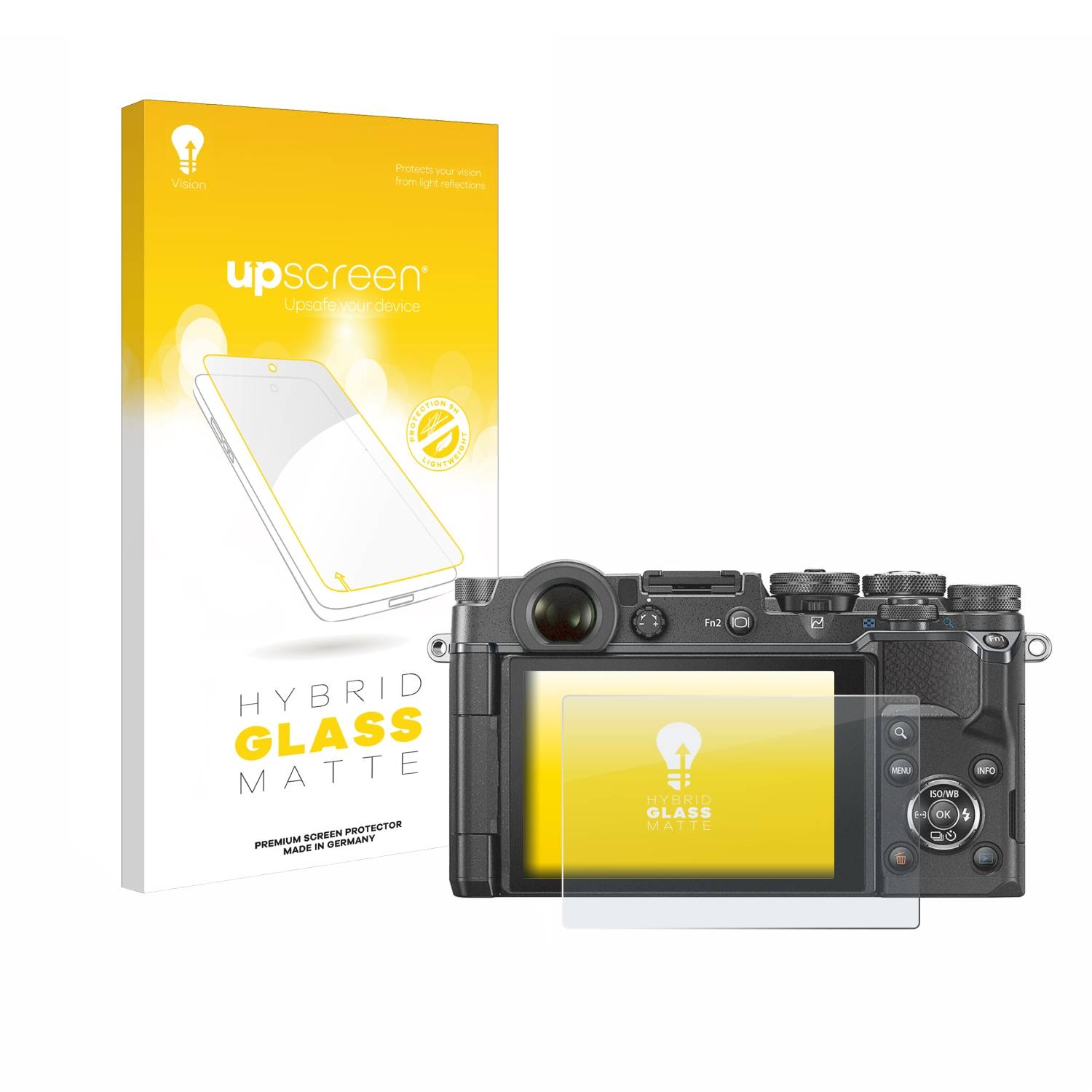 upscreen Hybrid Glas Matt Panzer-Folie für Olympus PEN-F