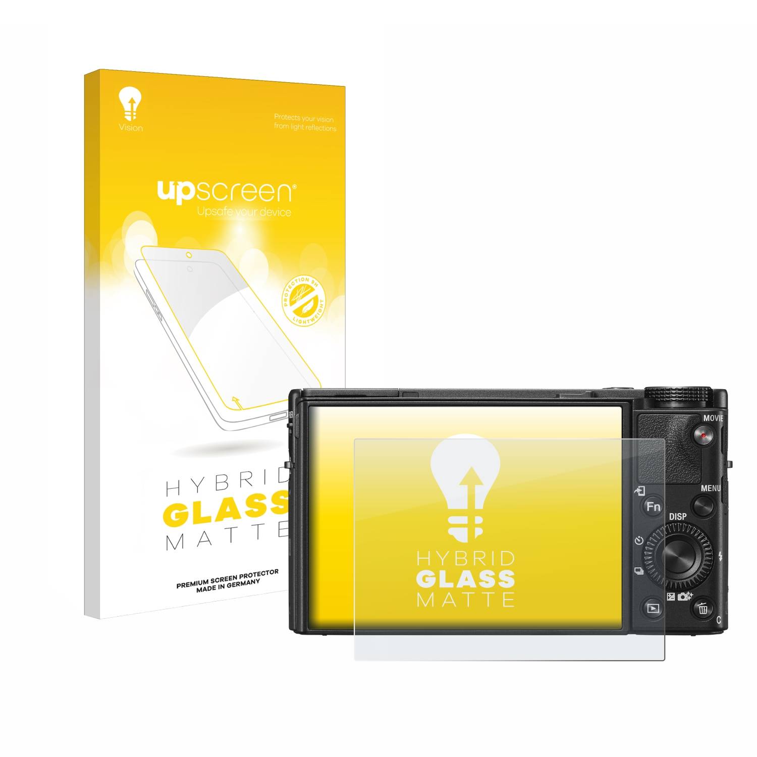 upscreen Hybrid Glas Matt Panzer-Folie für Sony Cyber-Shot DSC-RX100 V