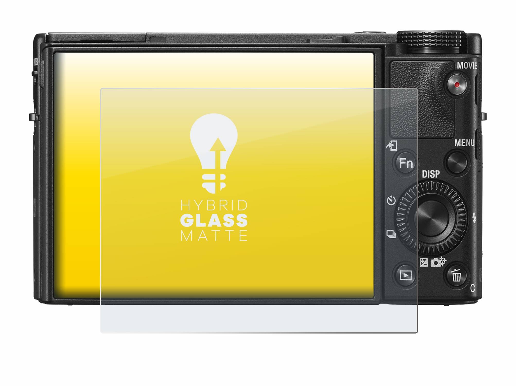 upscreen Hybrid Glas Matt Panzer-Folie für Sony Cyber-Shot DSC-RX100 V