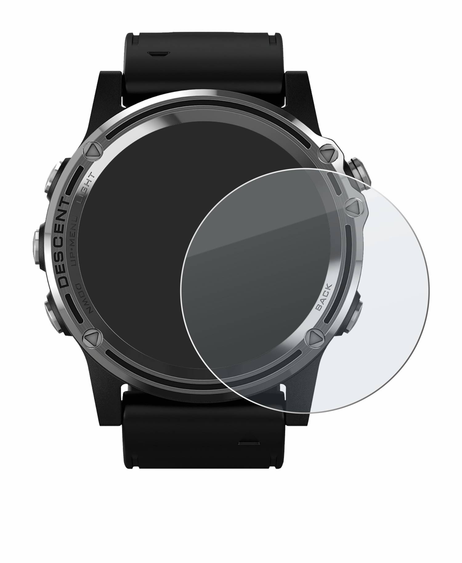 upscreen Hybrid Glas Matt Panzer-Folie für Garmin Descent Mk1