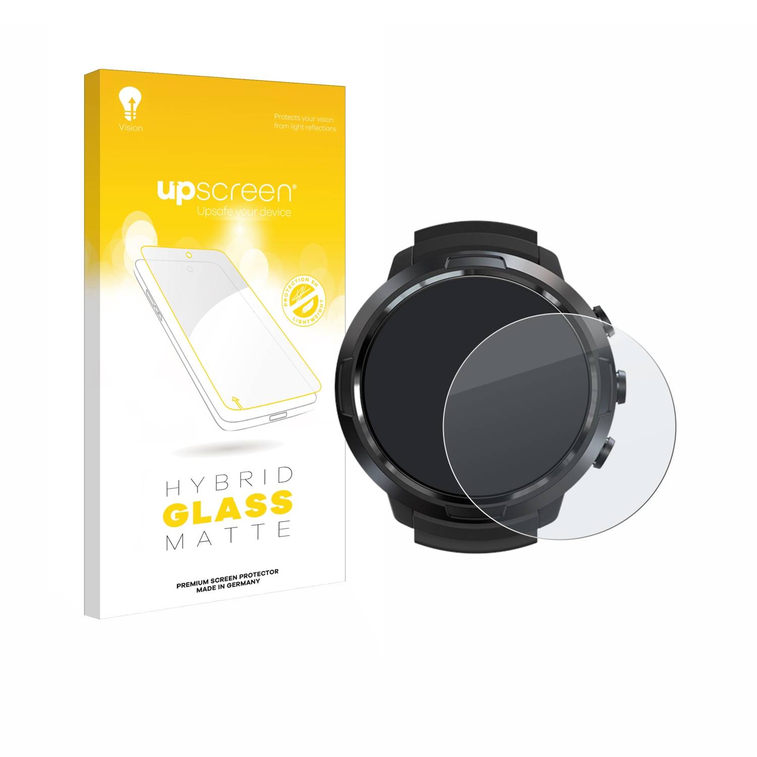 upscreen Hybrid Glas Matt Panzer-Folie für Suunto D5