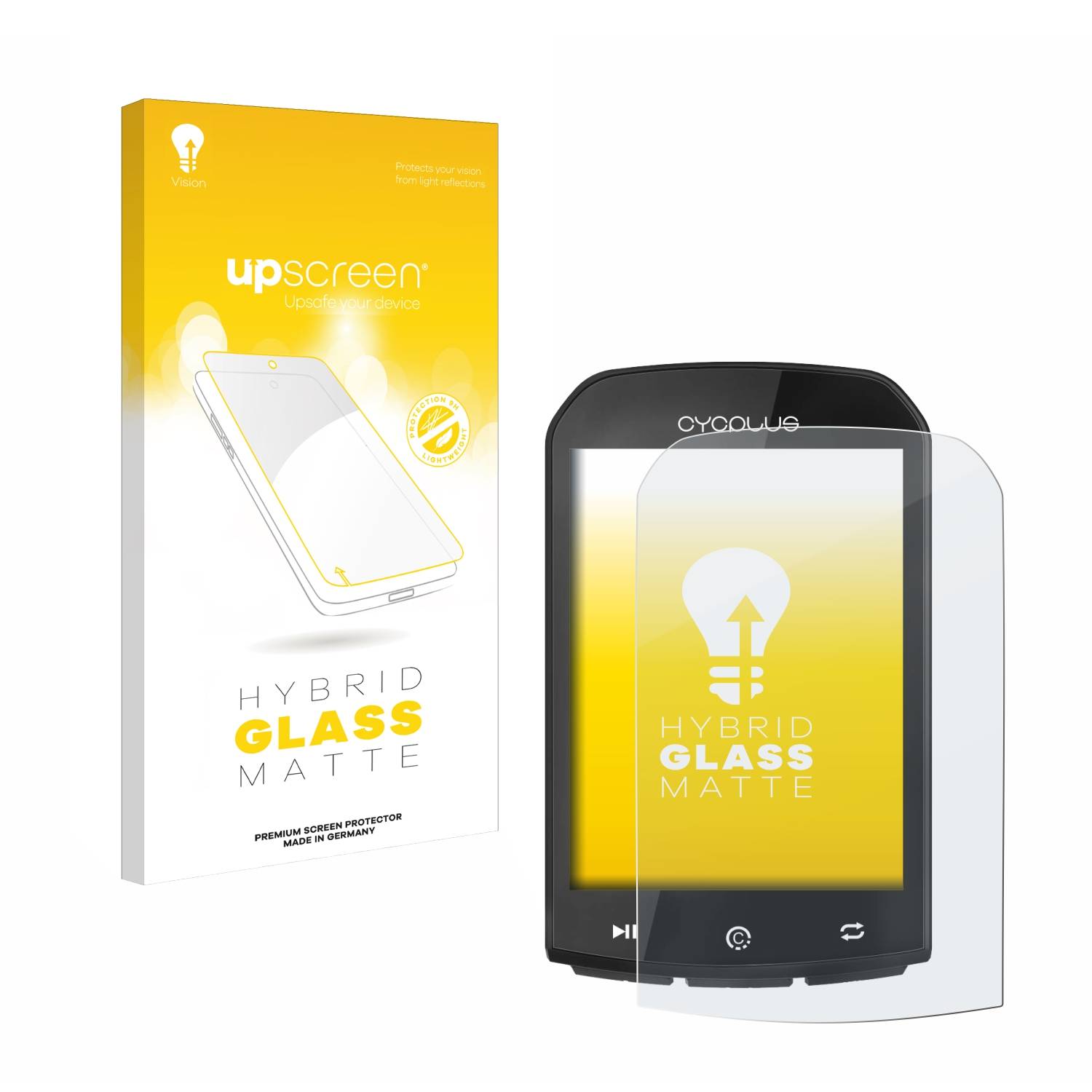 upscreen Hybrid Glas Matt Panzer-Folie für Cycplus M1 2.9