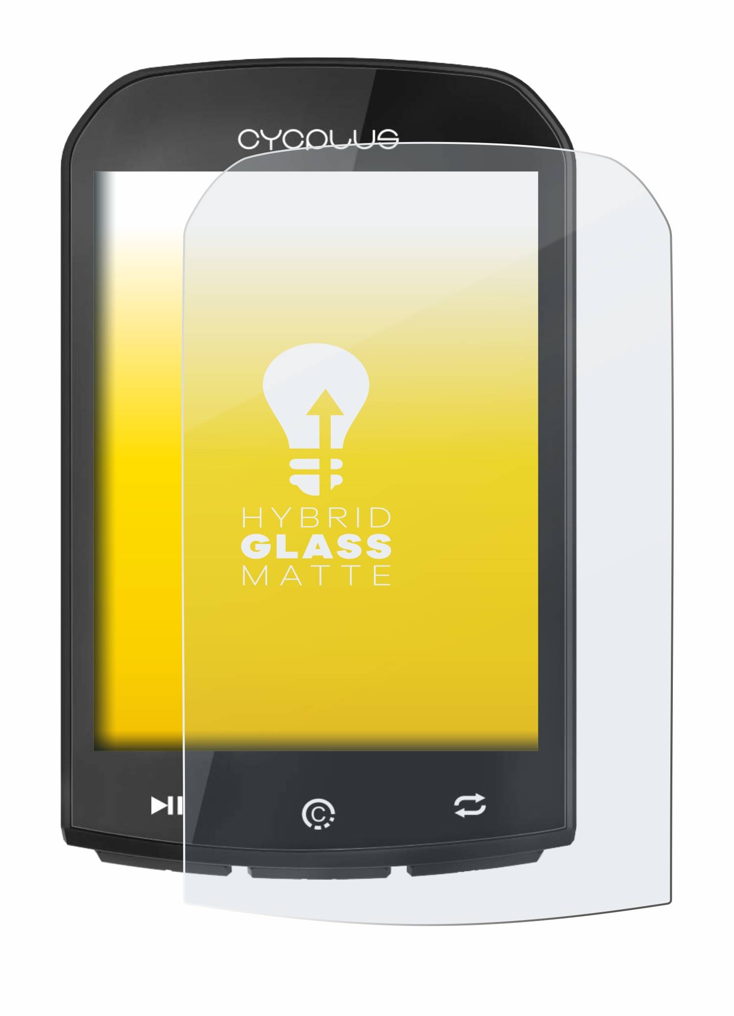 upscreen Hybrid Glas Matt Panzer-Folie für Cycplus M1 2.9