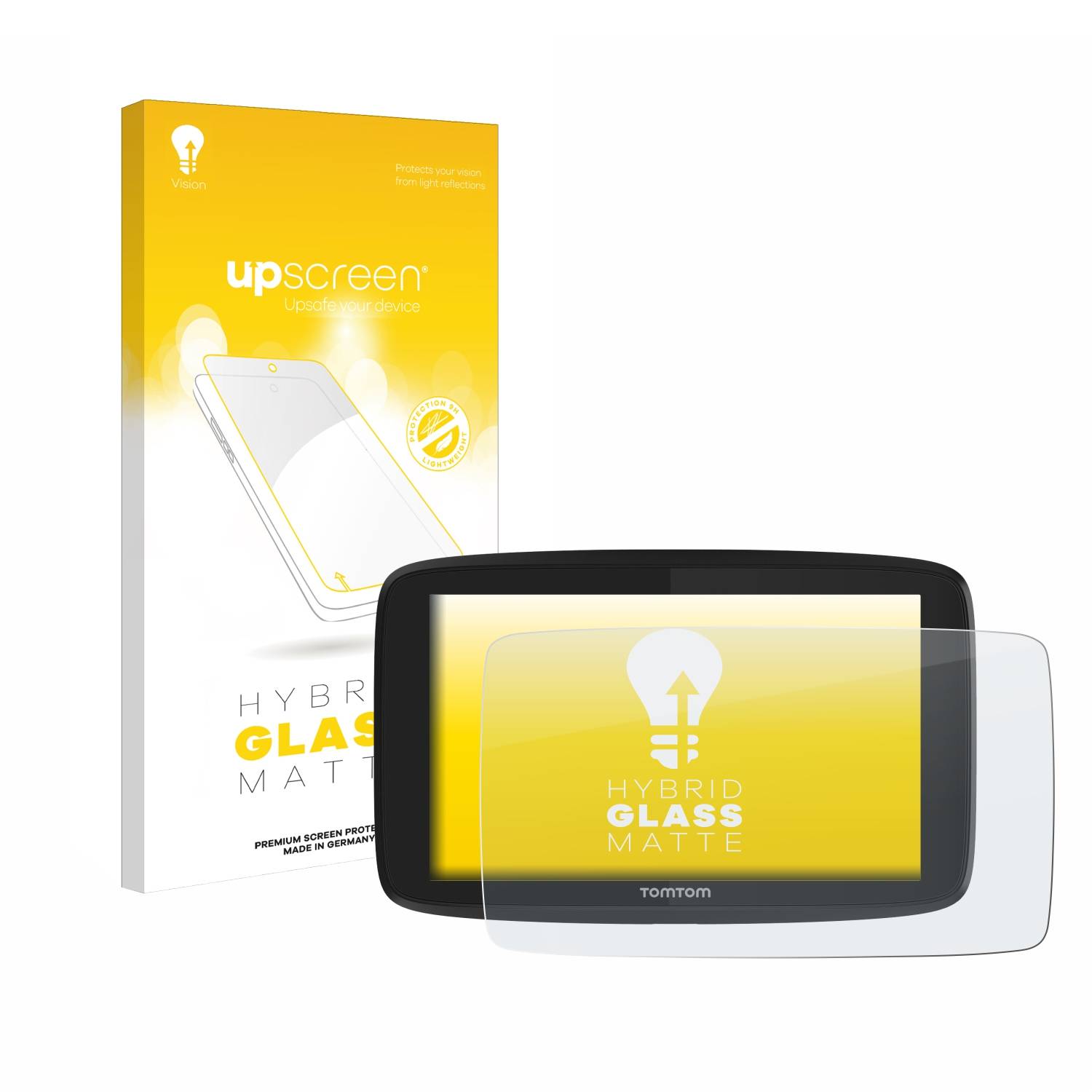 upscreen Hybrid Glas Matt Panzer-Folie für TomTom Go Professional 620