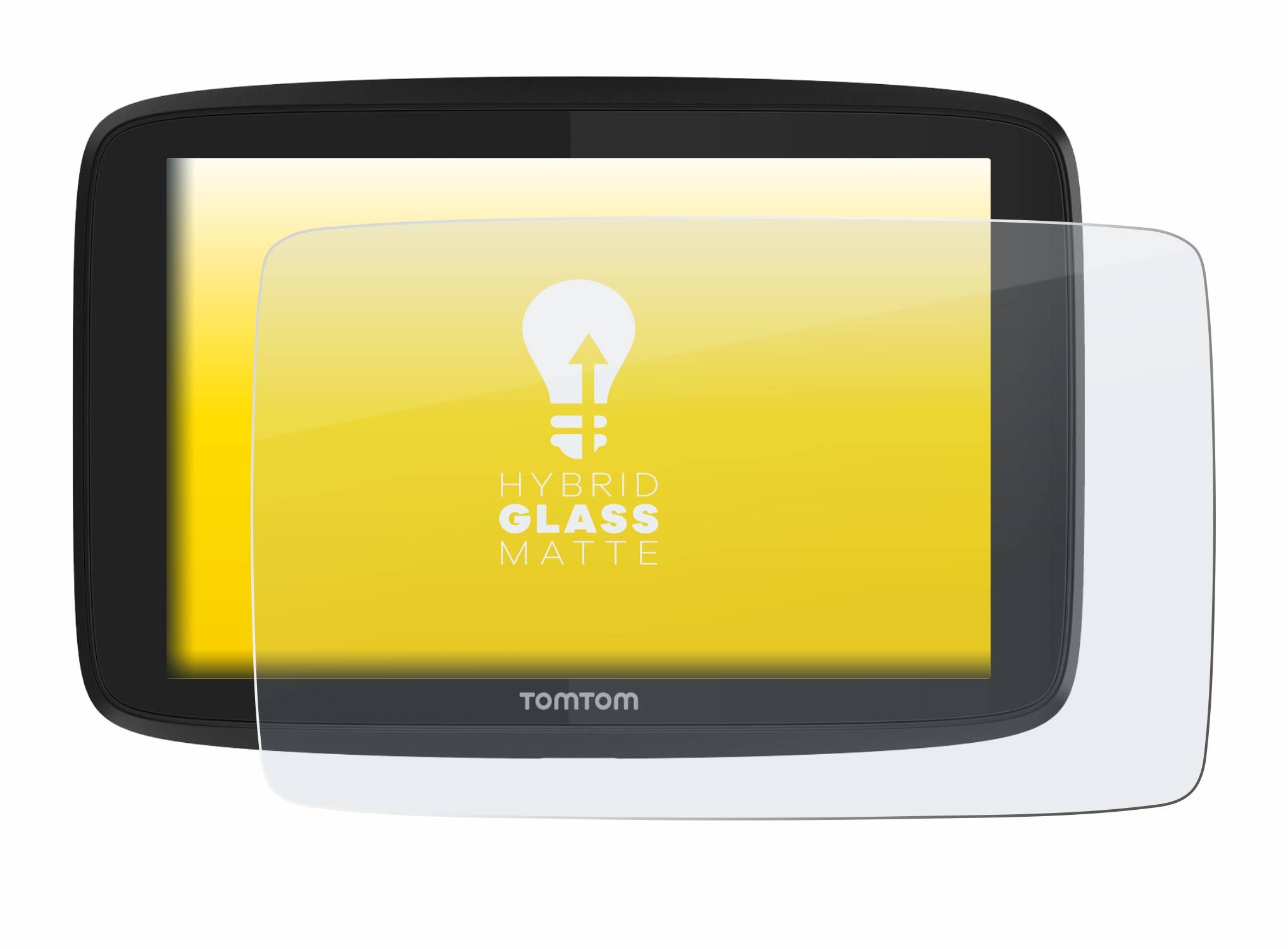 upscreen Hybrid Glas Matt Panzer-Folie für TomTom Go Professional 620