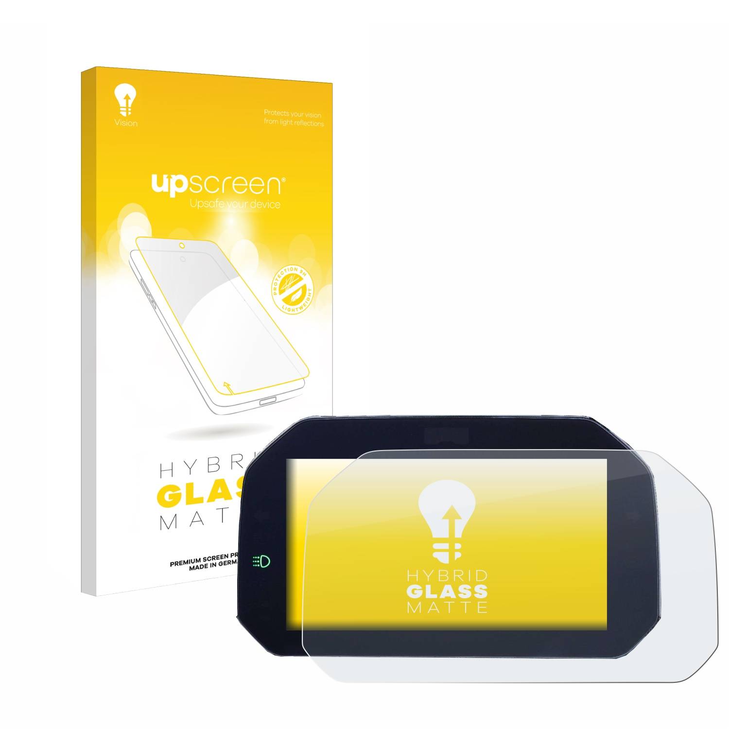 upscreen Hybrid Glas Matt Panzer-Folie für BMW F 900 XR 2019 Connectivity TFT 6.5