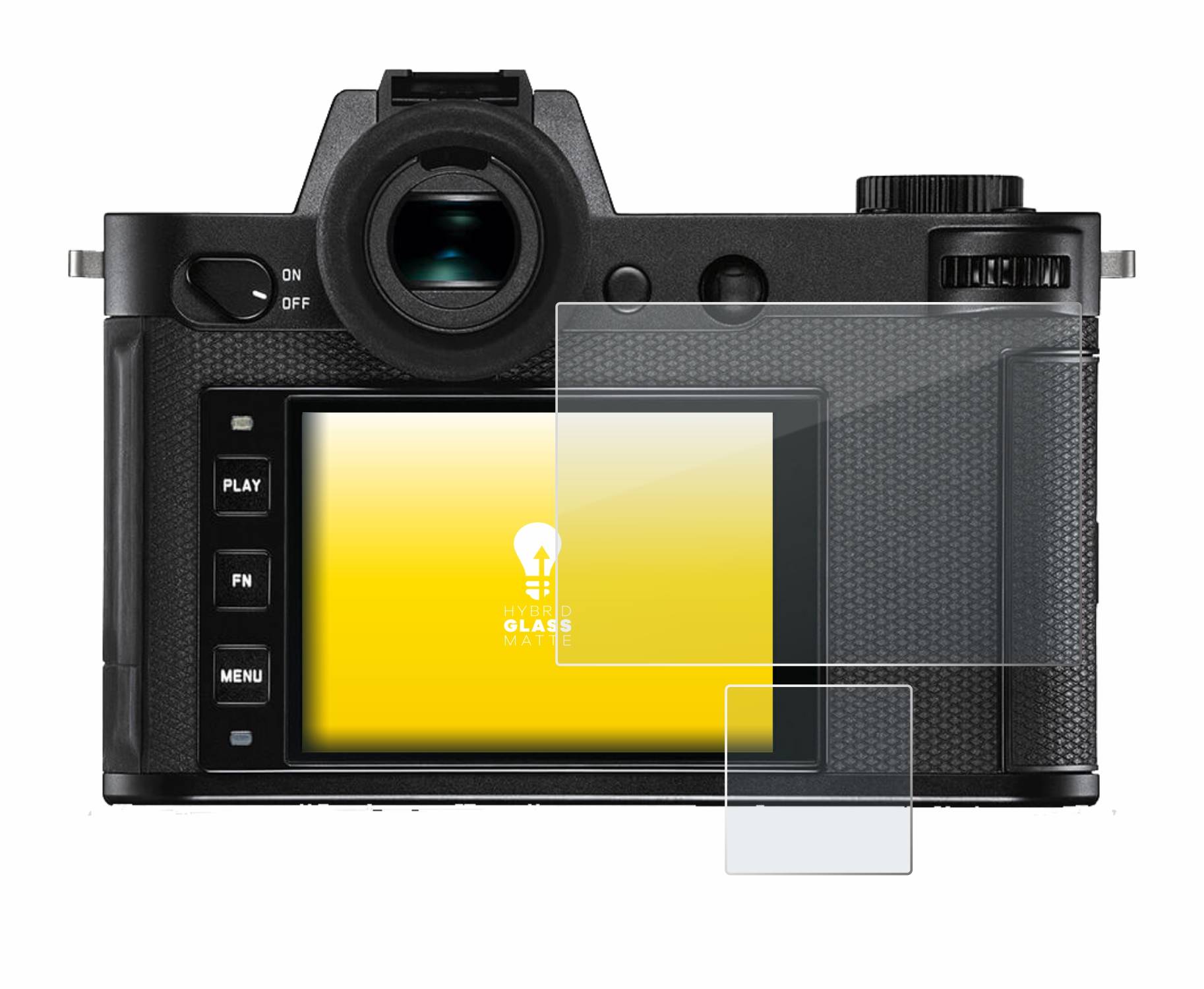 upscreen Hybrid Glas Matt Panzer-Folie für Leica SL2-S