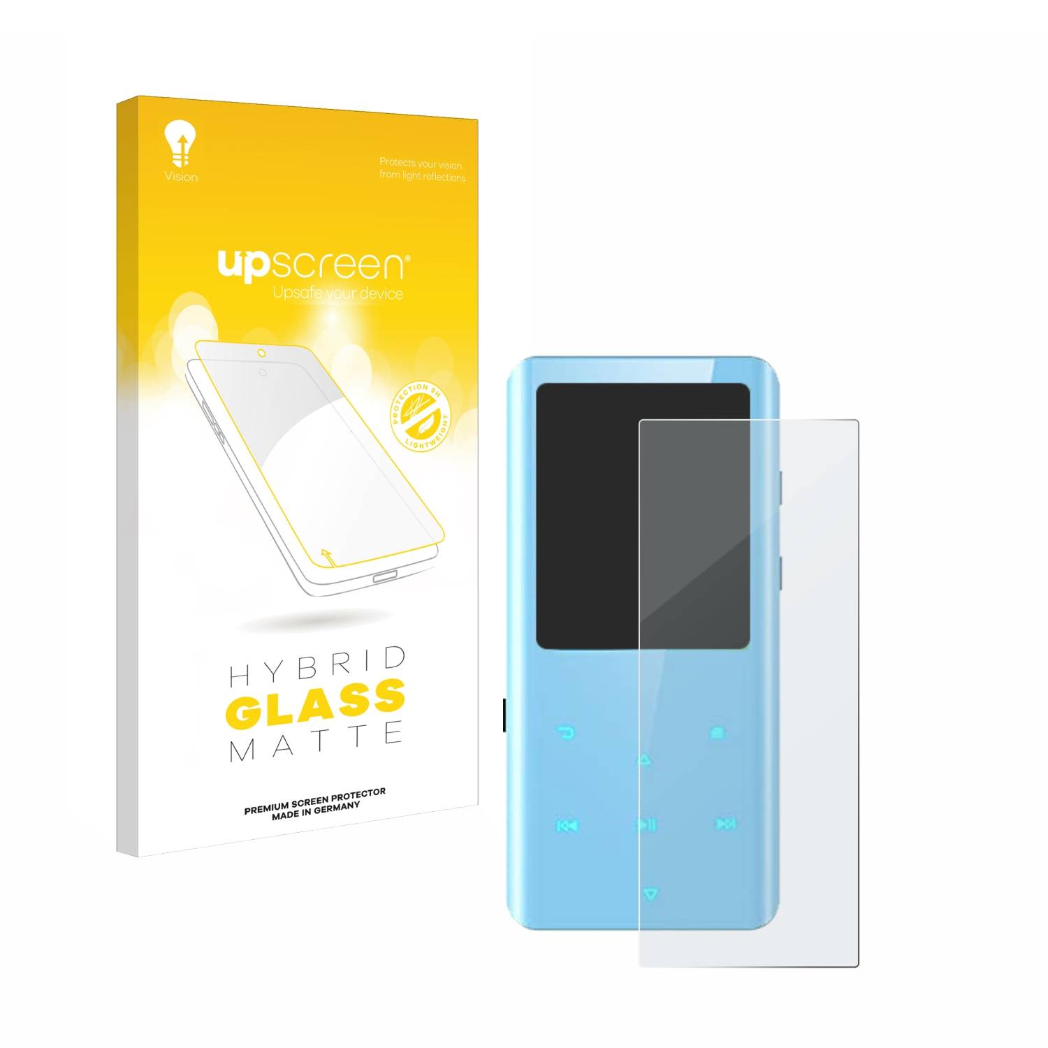 upscreen Hybrid Glas Matt Panzer-Folie für AGPtek A19X