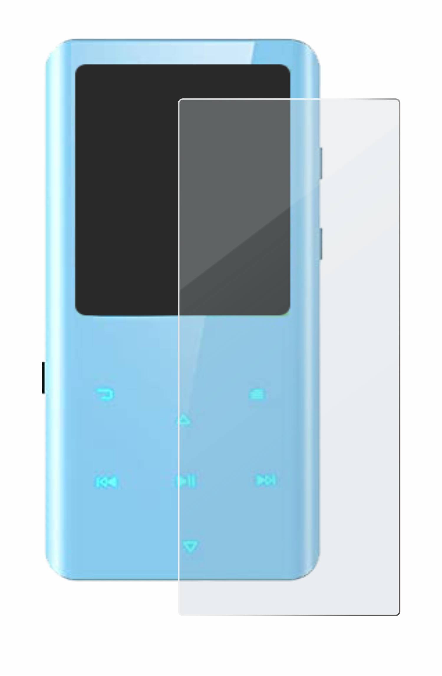 upscreen Hybrid Glas Matt Panzer-Folie für AGPtek A19X