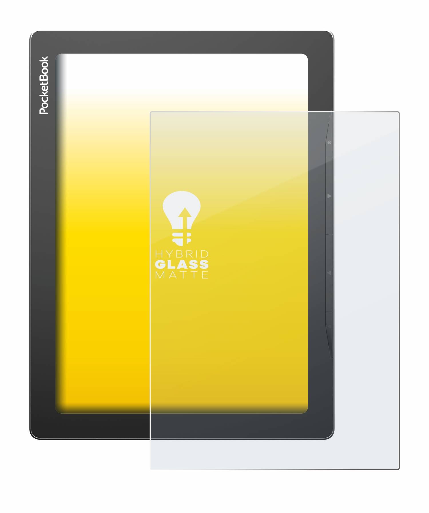 upscreen Hybrid Glas Matt Panzer-Folie für PocketBook InkPad Lite