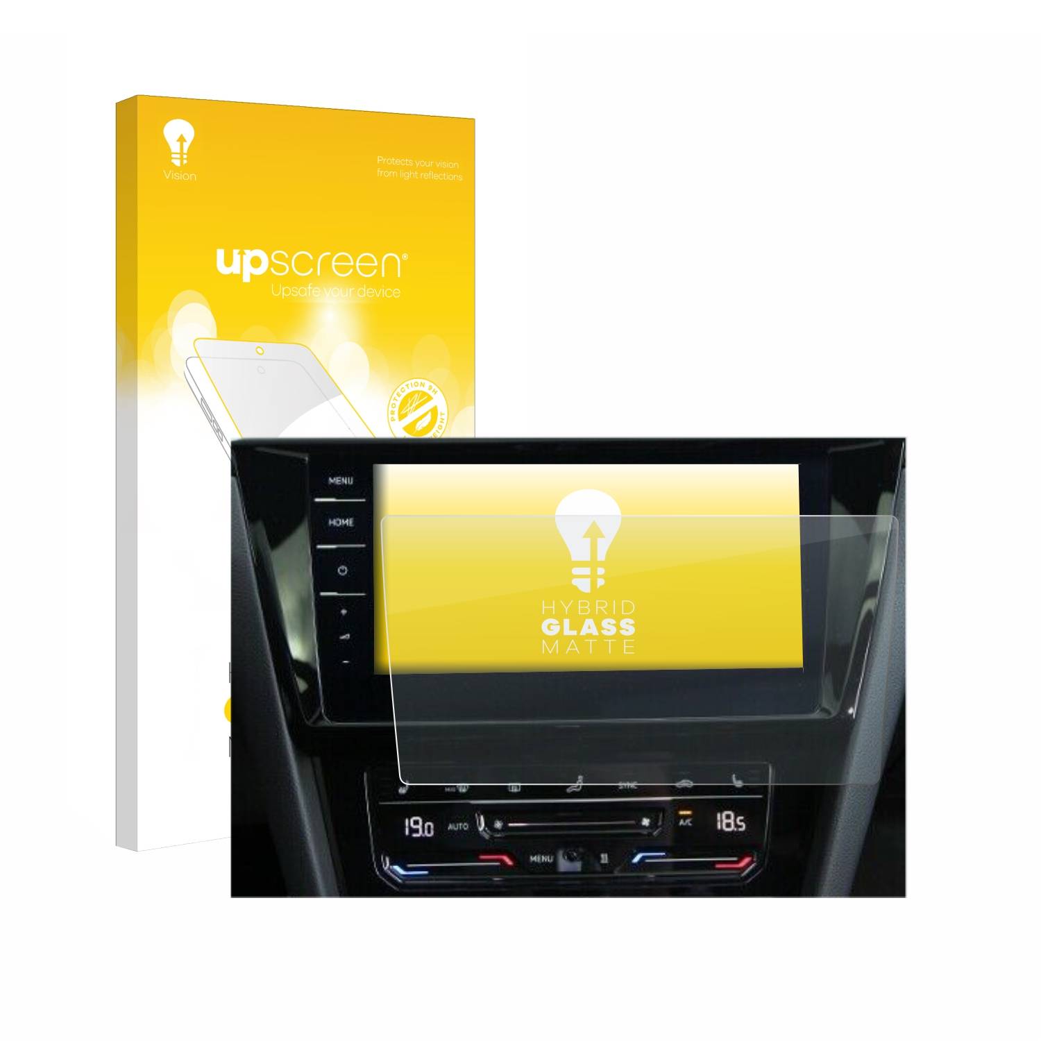 upscreen Hybrid Glas Matt Panzer-Folie für Volkswagen Arteon Shooting Brake 2021 Discover Pro