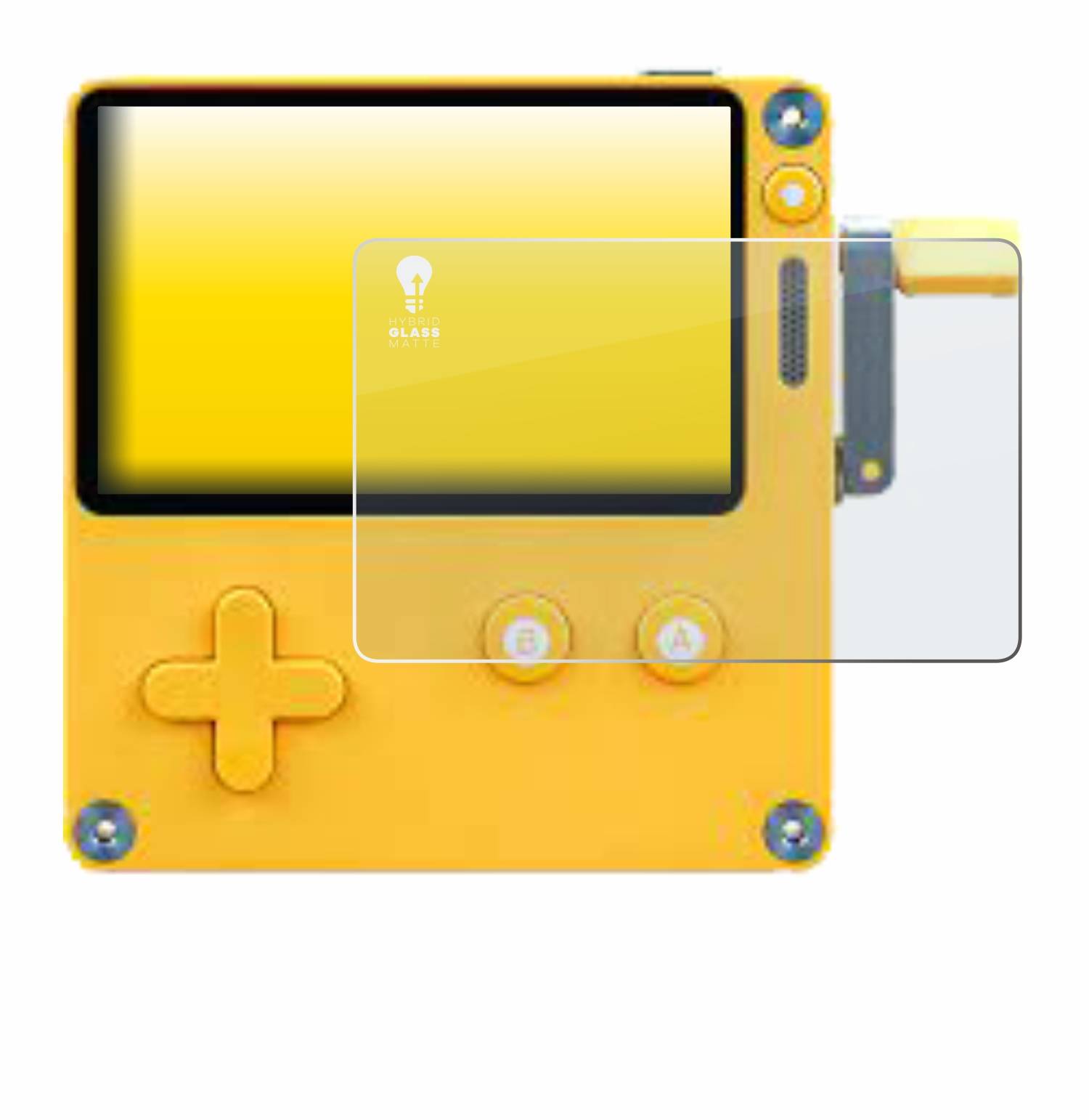 upscreen Hybrid Glas Matt Panzer-Folie für Panic Playdate