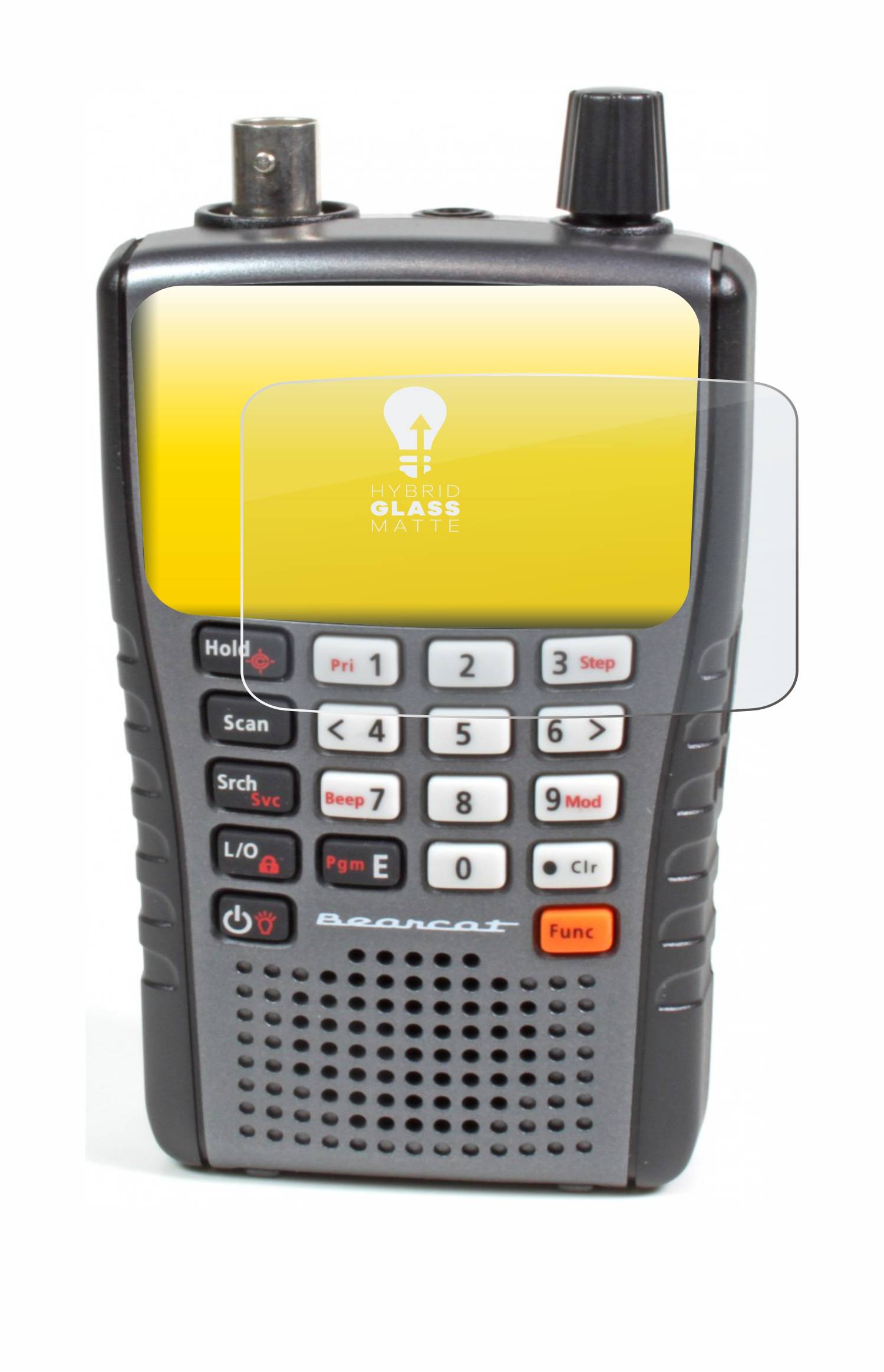 upscreen Hybrid Glas Matt Panzer-Folie für Uniden UBC125XLThand