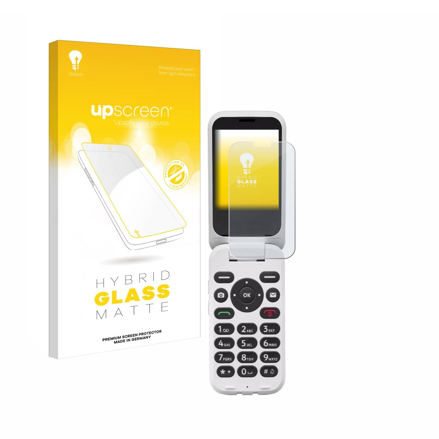 upscreen Hybrid Glas Matt Panzer-Folie für Doro 6820