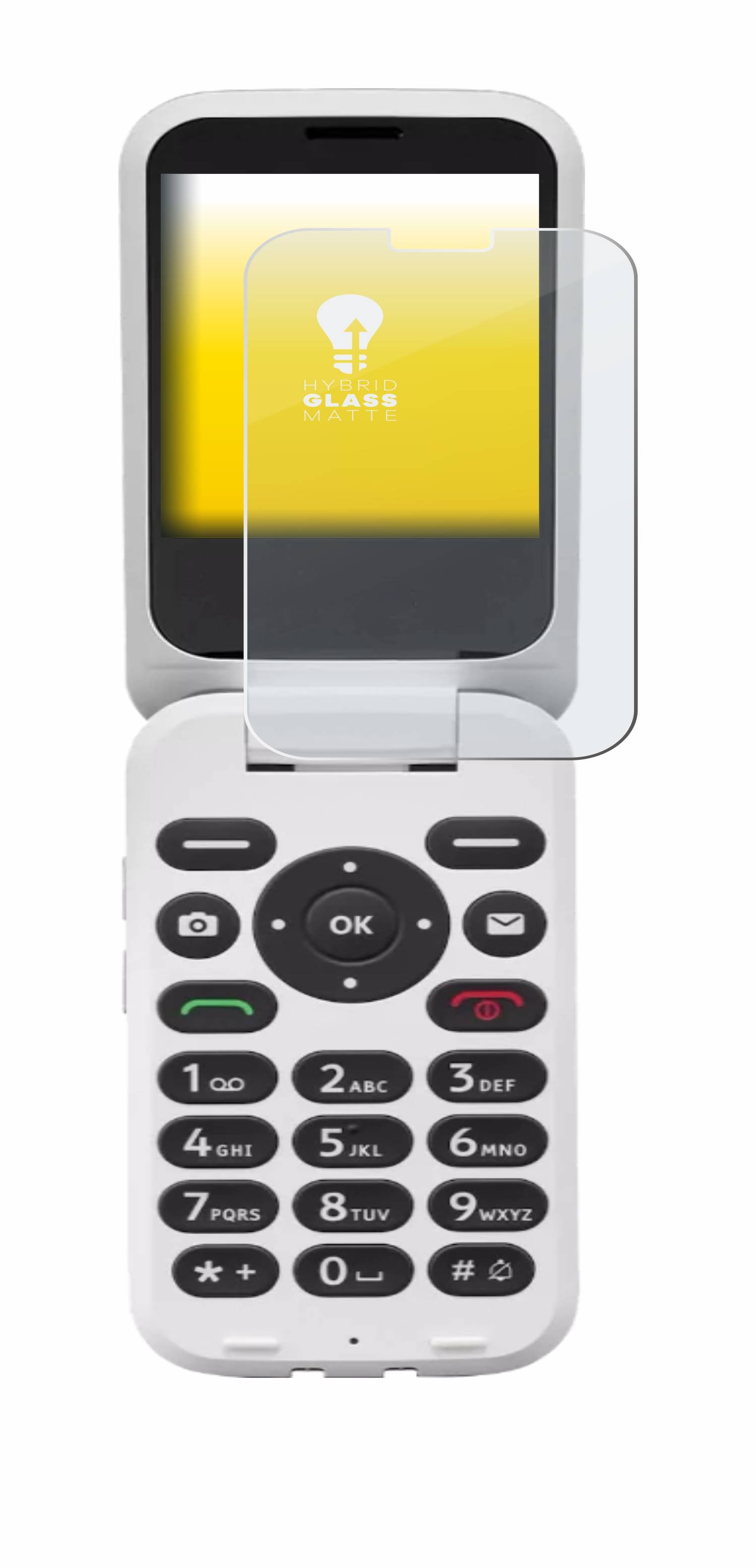 upscreen Hybrid Glas Matt Panzer-Folie für Doro 6820